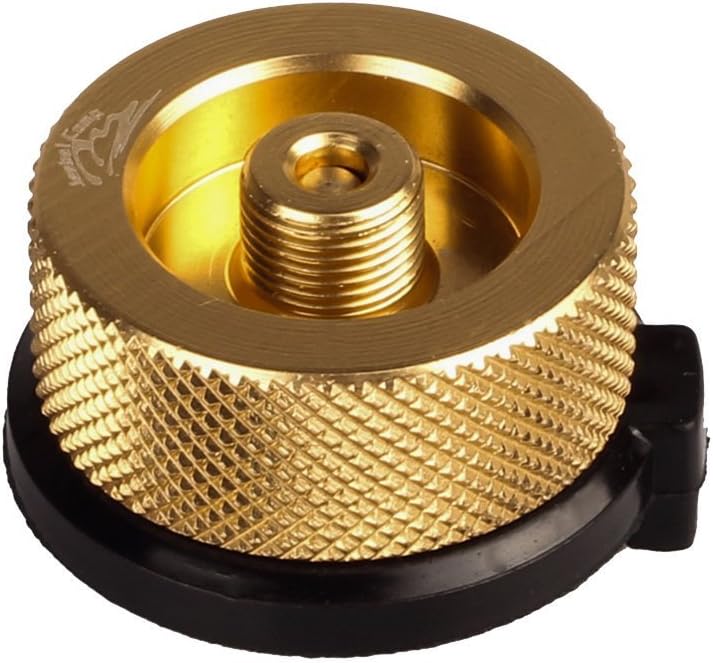 Jeebel Camp Adaptateur de Cartouche de Gaz, Adaptateur pour Bouteille Gaz de Type Buse sur Extérieure Poêle/Réchaud Camping/Brûleur à Visser