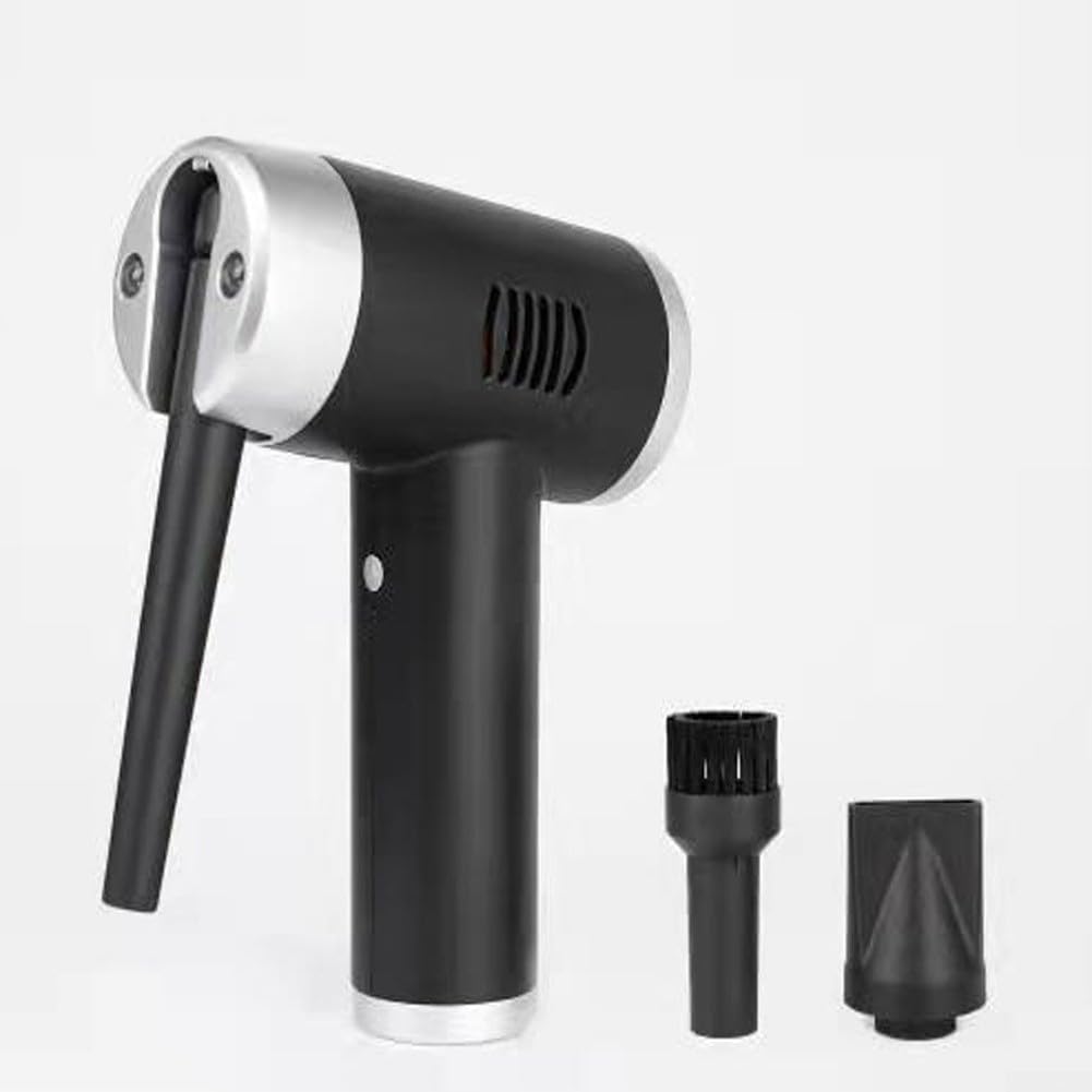 Dépoussiérant rechargeable 80 m/s Vent pour PC Clean (noir bleu)