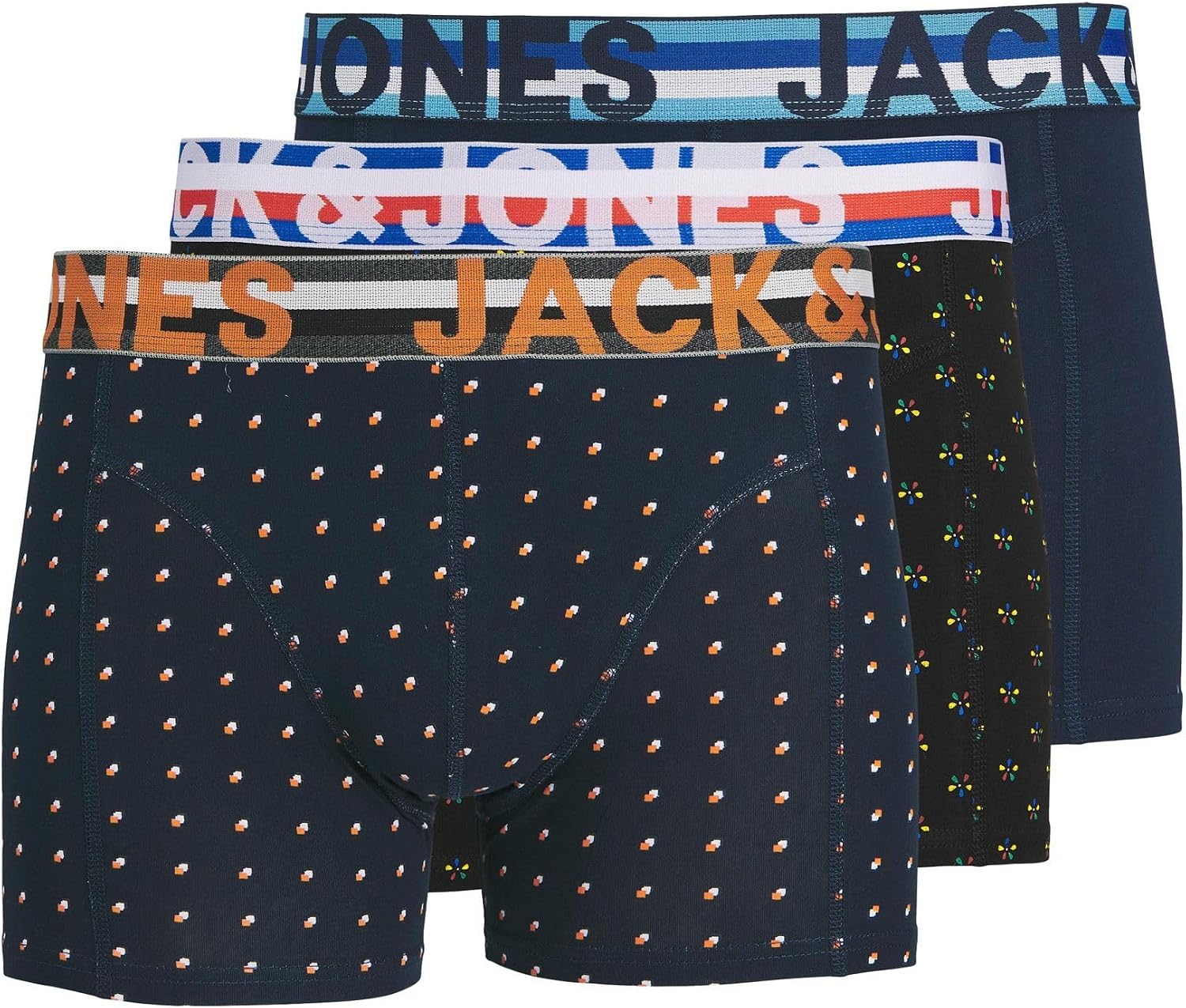 Jack & Jones Jachenrik Trunks 3 Pack Noos Boxer Homme (Lot de 3)
