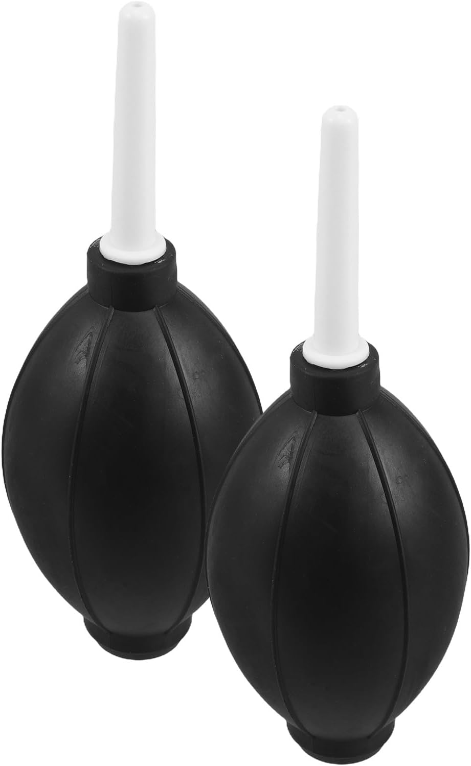 TEHAUX Souffleur d'air en Caoutchouc Noir Tige Blanche, Lot de 2 Mini Souffleurs pour Nettoyage Clavier, Appareil Photo, Objectifs et Équipements Électroniques – Outil Informatique