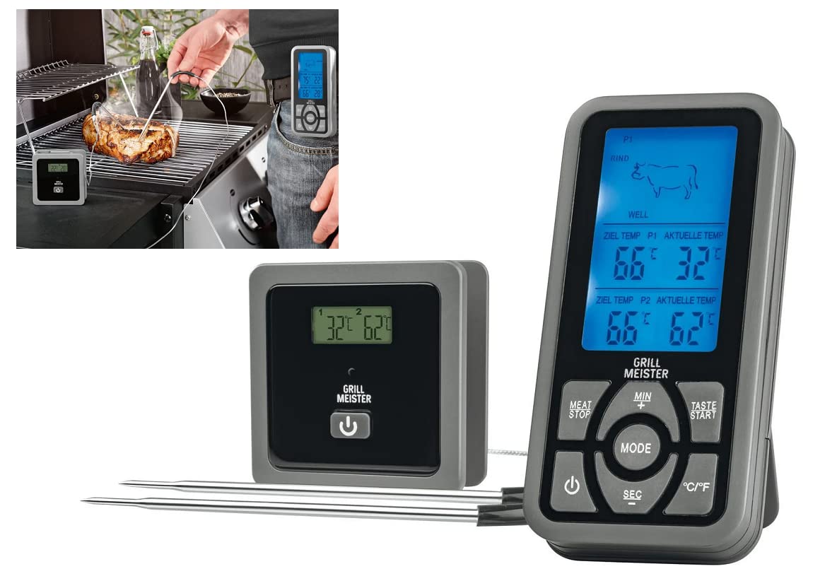 Thermomètre de barbecue sans fil - Pour la cuisine et la viande