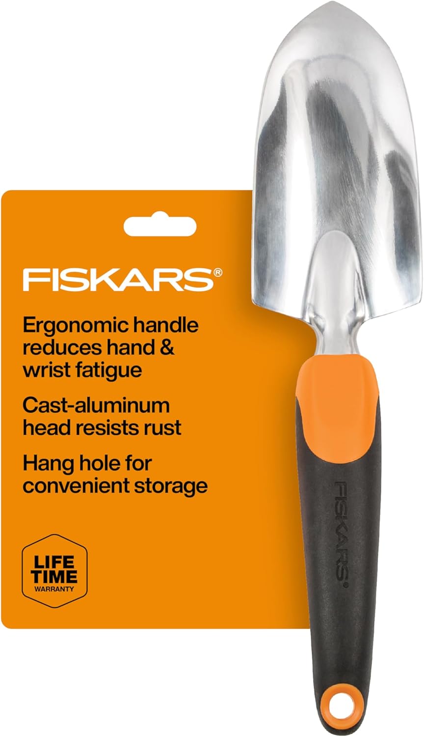 Fiskars Ergo 384220-1001 Truelle de Jardin Noir