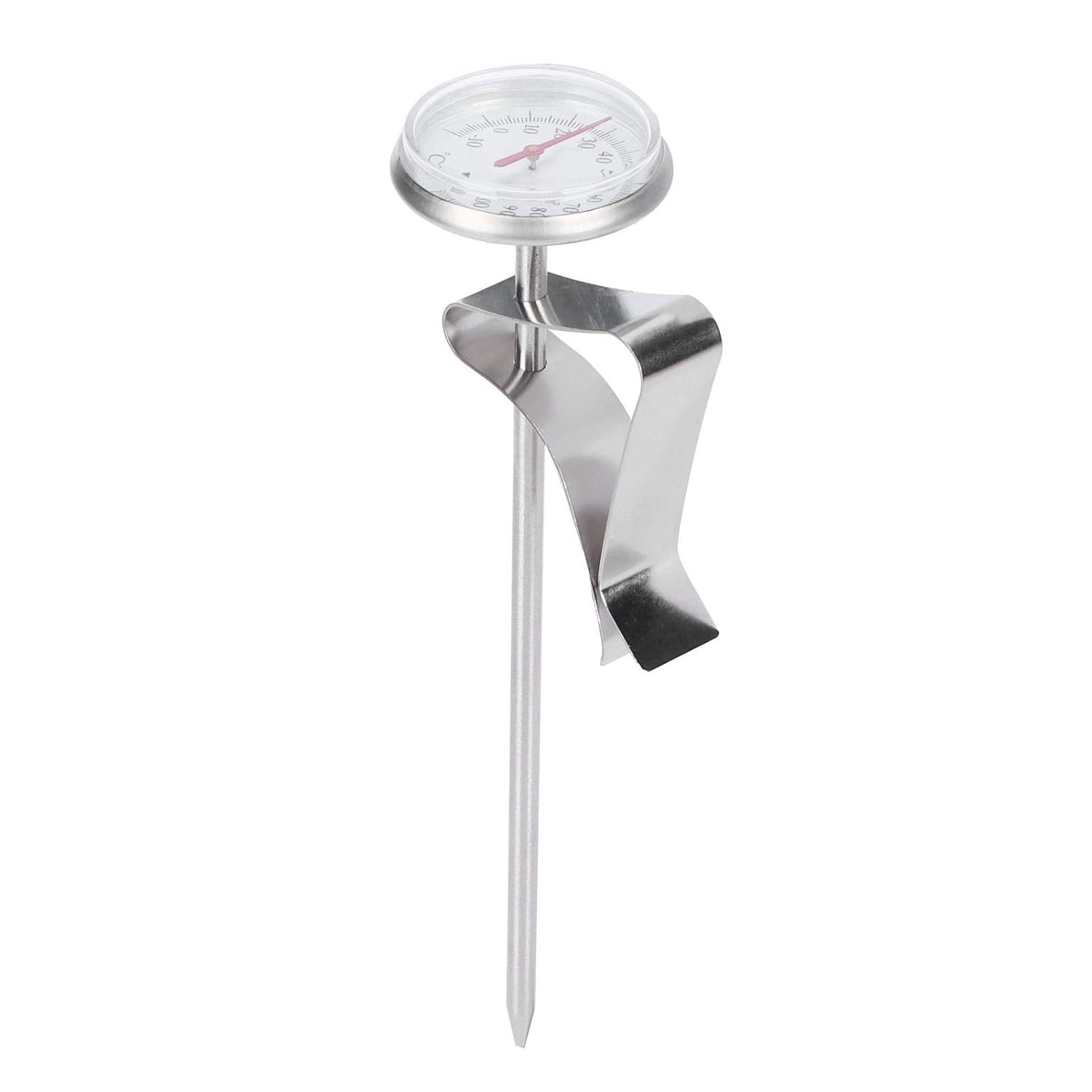 Thermomètre de Cuisine 5,5 Pouces, Cadran Acier Inoxydable avec Crochet