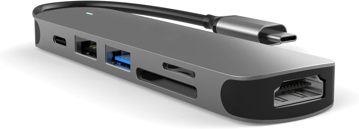 MMOBIEL Adaptateur USB-A vers 4X USB-A - Répartiteur 4-en-1 - Hub USB 3.0 5Gbps - Compatible avec Dell, Lenovo, Acer et Autres - 4 Ports - Aluminium