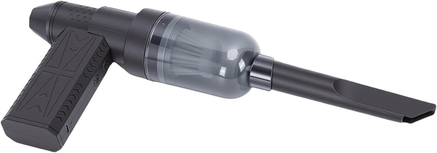 SUNGOOYUE Dépoussiéreur D'air électrique, Puissant Souffleur sans Fil 130 000 Tr/min avec 3 Vitesses Réglables, Port de Charge de Type C, pour le Nettoyage du Clavier, le Séchage de la