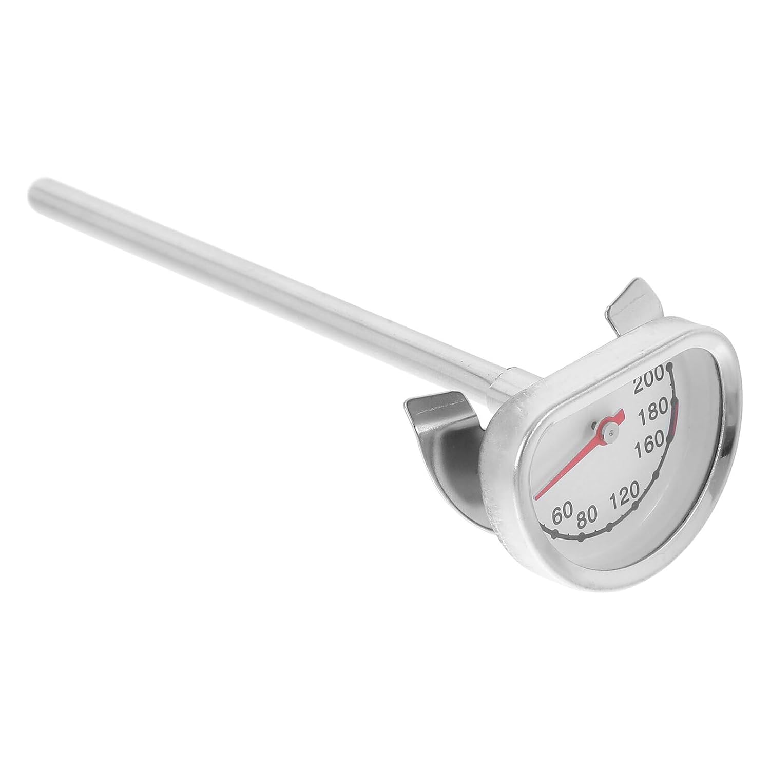 Veemoon Thermomètre de Cuisson à Friture en Acier Inoxydable avec Support Stable Longue pour Huile Pâtisserie et Viande Thermomètre Cuisine Précis pour Cuisson Maison et Four