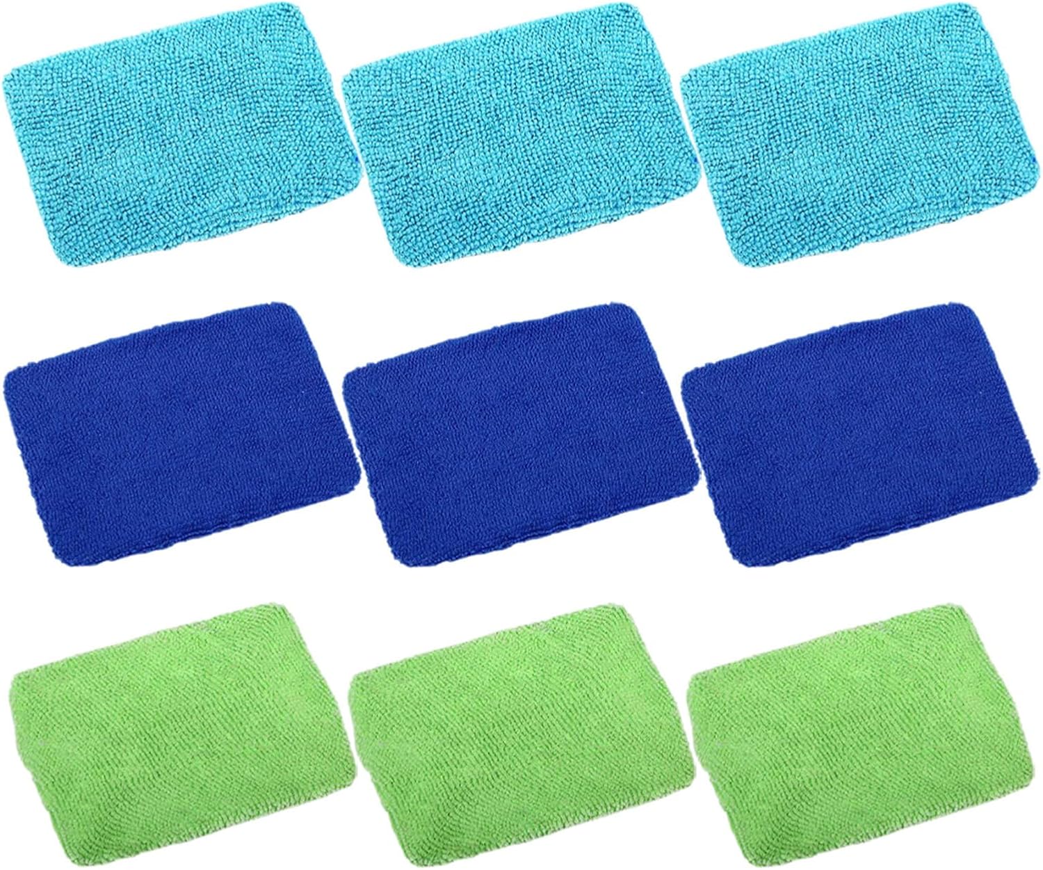9 Pièces Chiffon de Nettoyage Anti-Rayures, en Fibre Synthétique