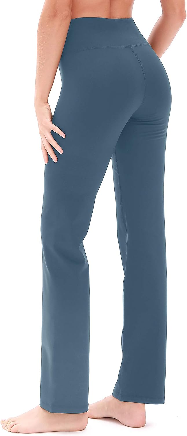icyzone Pantalon de Yoga pour Femmes Pantalon Taille Haute Extensible pour Sport Fitness Jogging