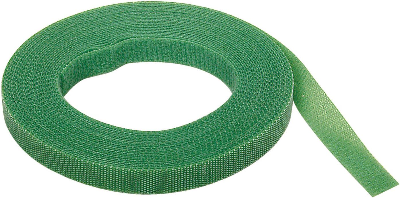 Wolfcraft 5 m Lien auto-agrippant pour fixer sur tuteur et relier délicatement ensemble les tiges des plantes, à découper à la longueur voulue, Vert