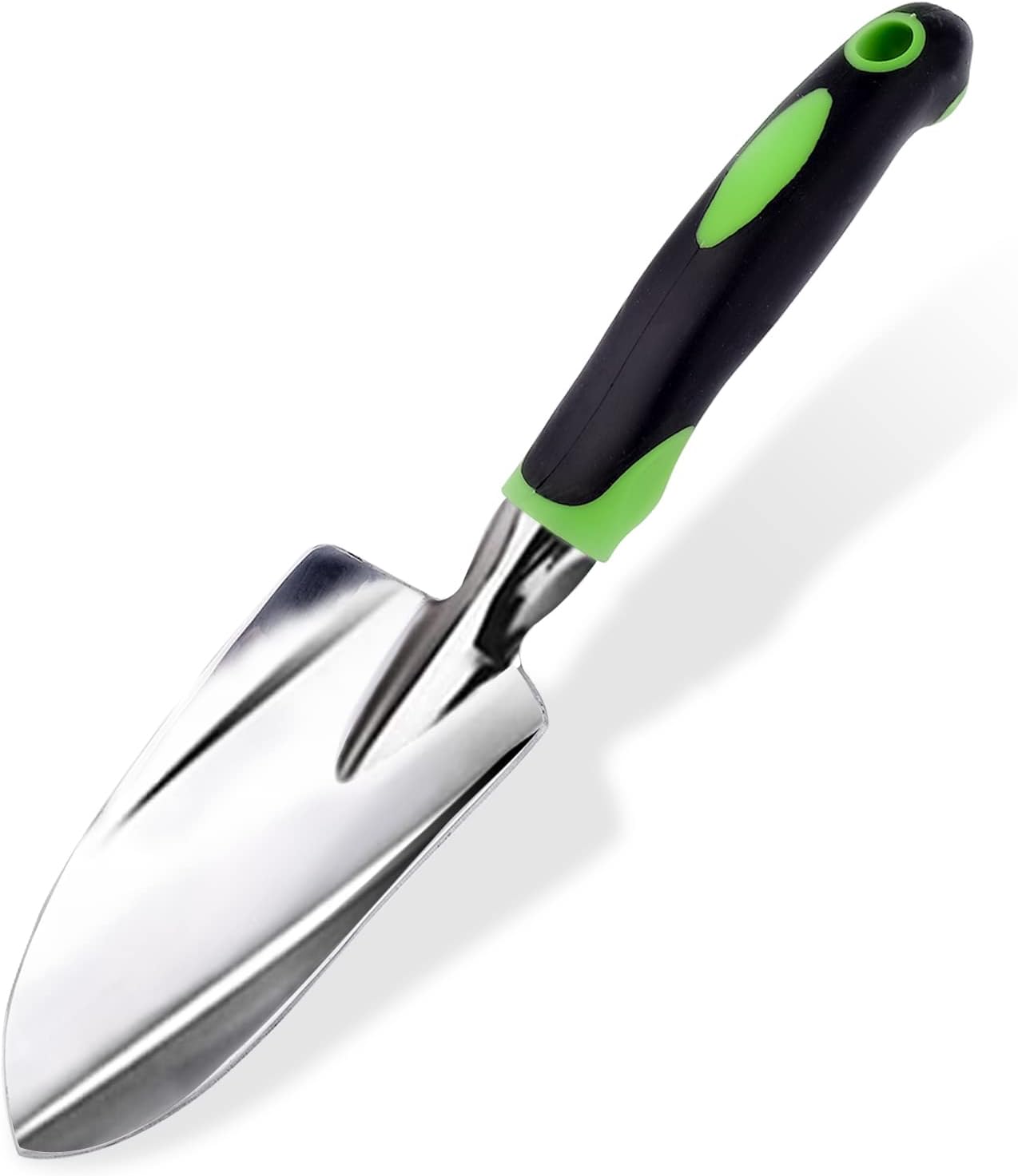 Pelle jardinage Truelle de jardin Poignée ergonomique en caoutchouc antidérapant, plantoir jardinage pour plantation, transplantation, désherbage, déplacement et lissage du sol outils de jardinage