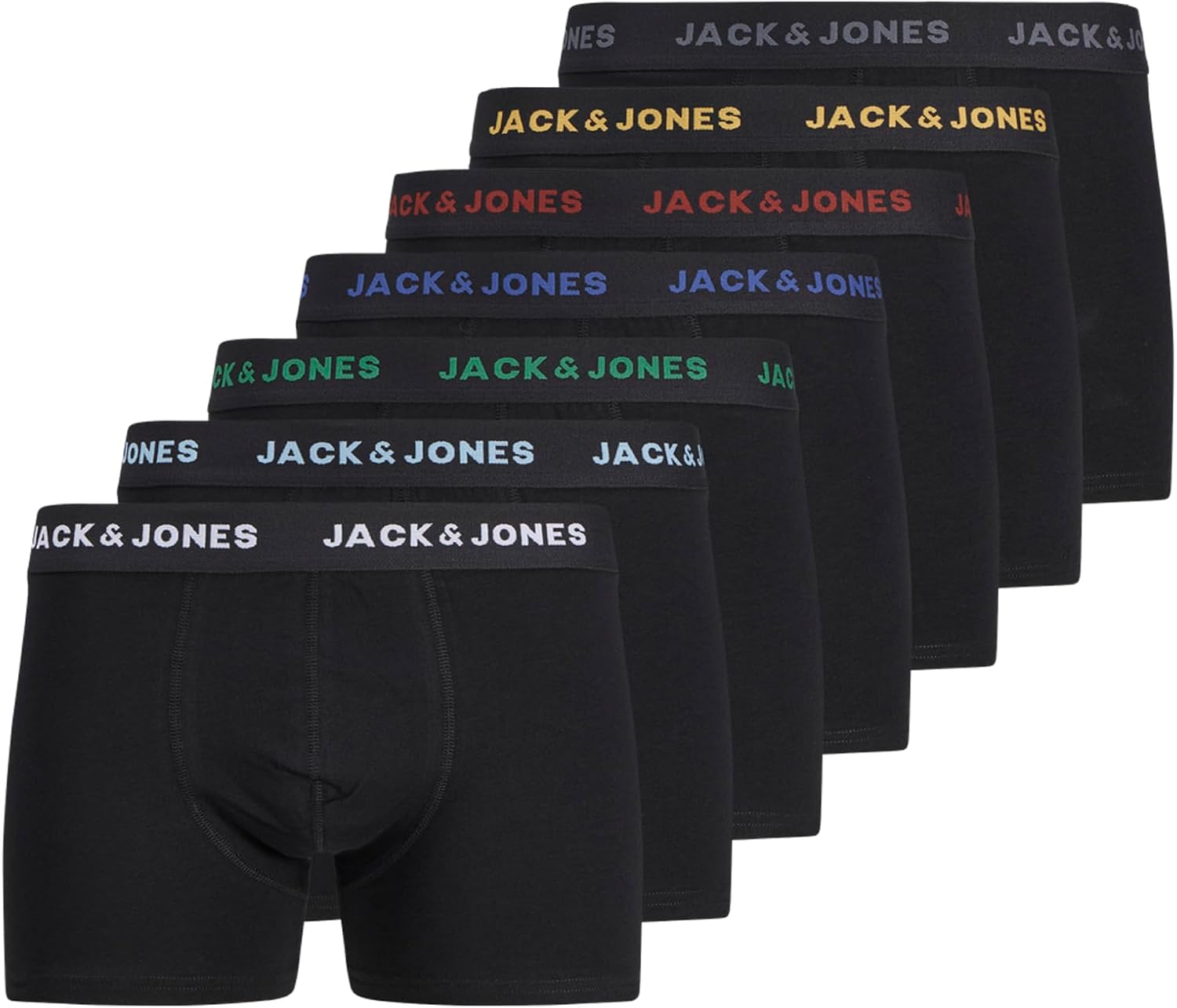 Jack & Jones Boxershorts Caleçon Boxeur Homme (Lot de 7)