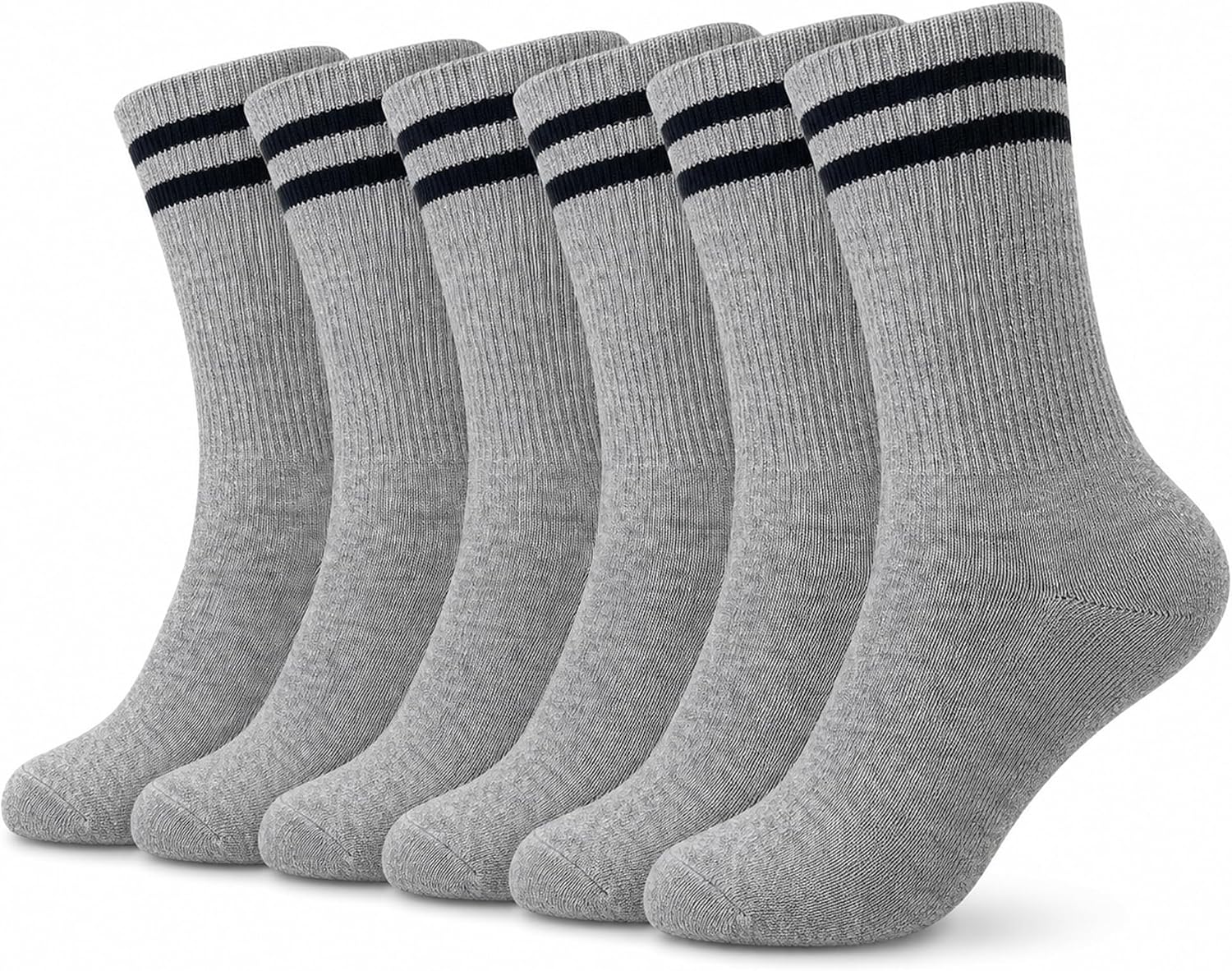 YOUCHAN 6 Paires Chaussettes Homme Femme Cotton Sport Tennis