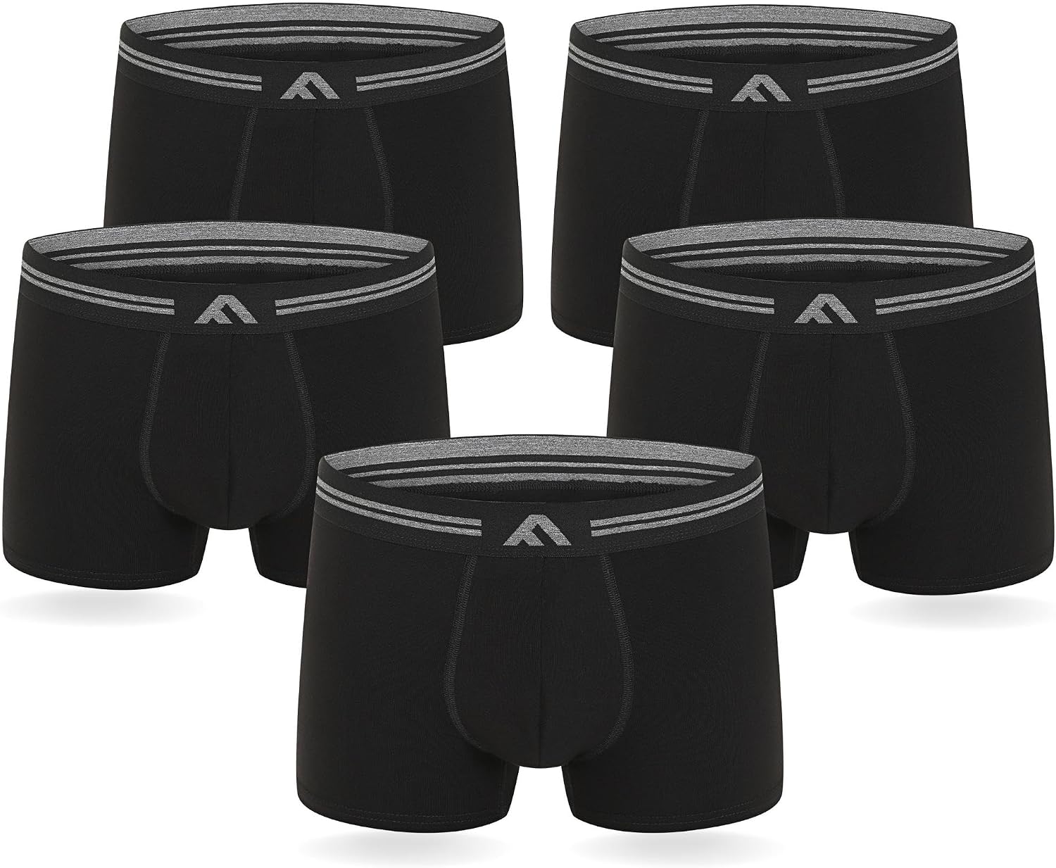 FM London Lot de 5 Boxers Bambou Homme Ultra Doux