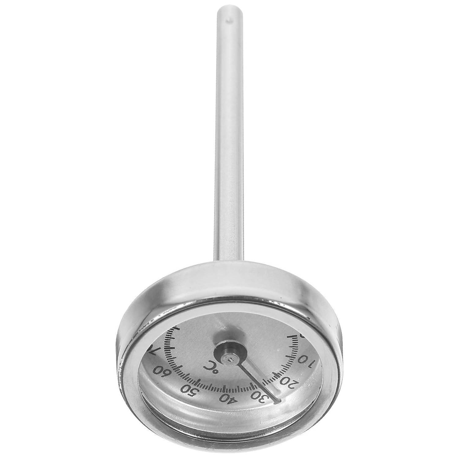 Artibetter Thermomètre Cuisine Électronique en Acier Inoxydable Argenté, Design Compact et Résistant à L'usure, pour Barbecue et Cuisson Précise
