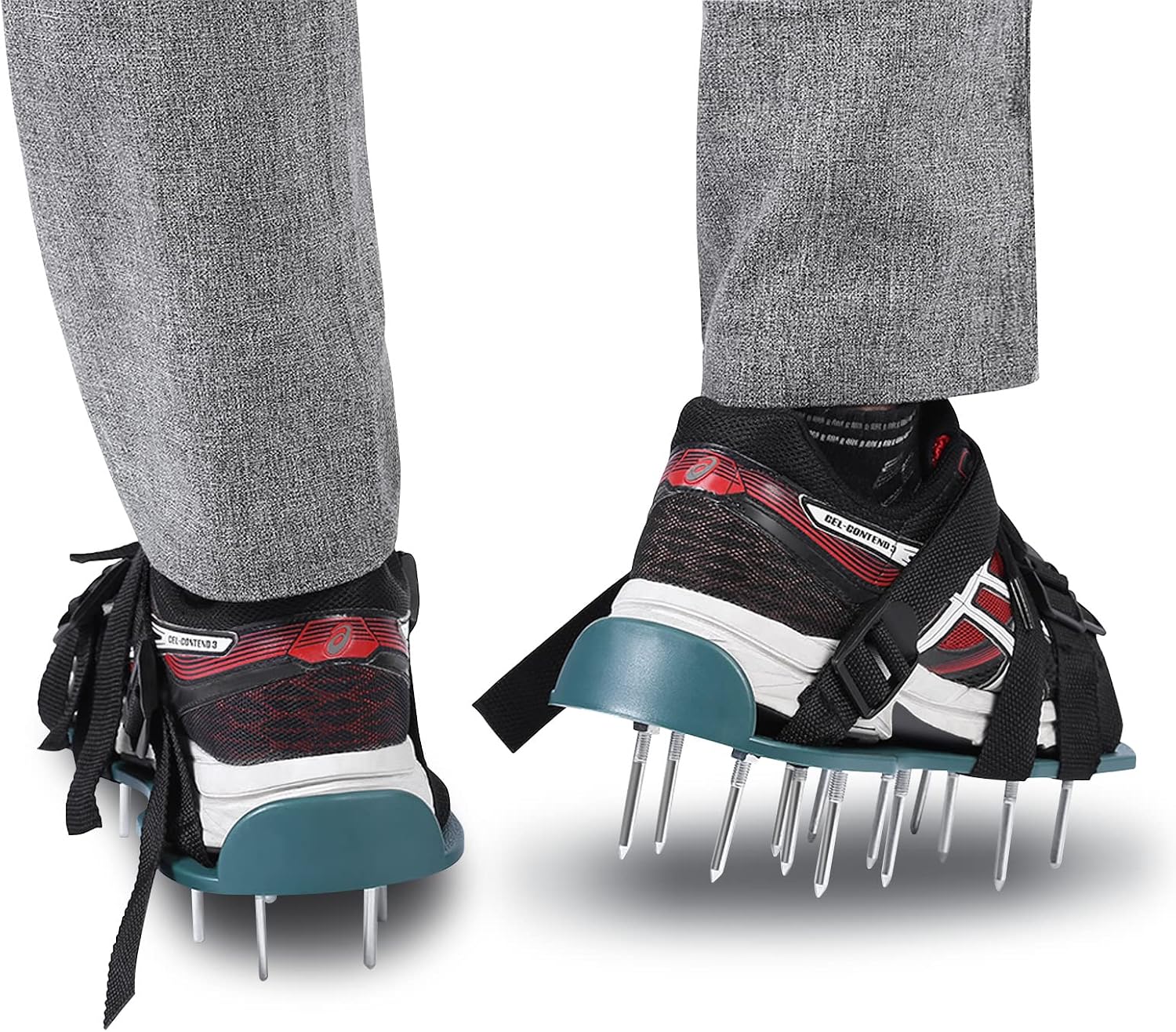 Chaussures aératrices de pelouse, 4 sangles réglables