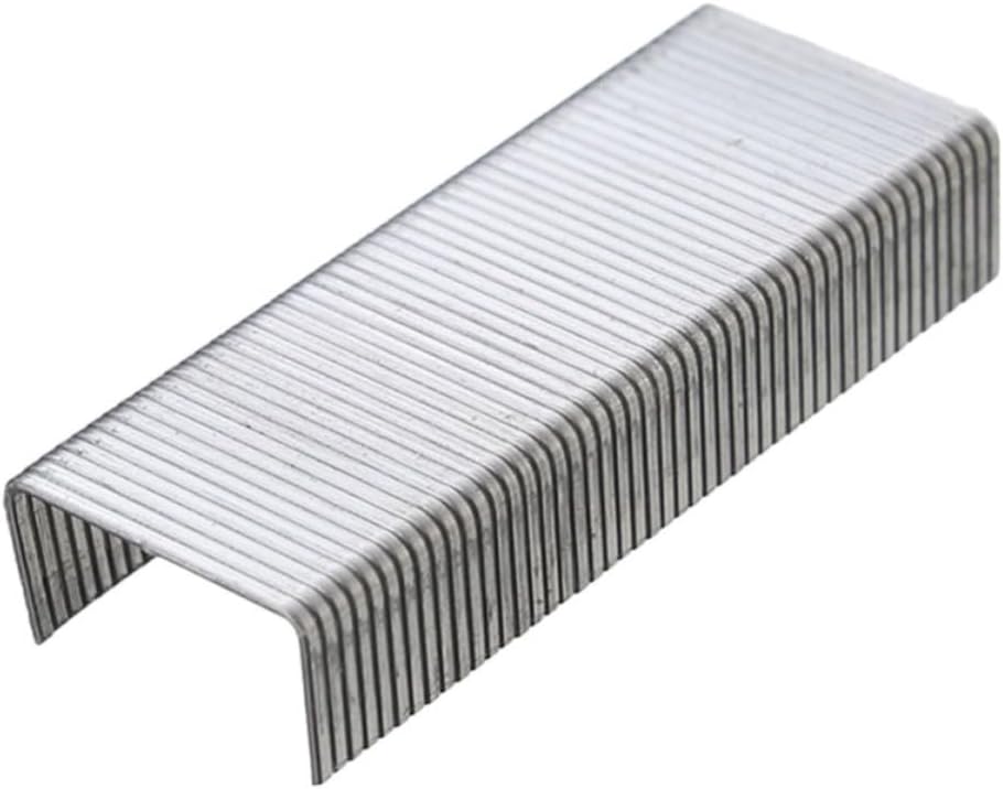 OSALADI Agrafes Métalliques Argentées Taille 12 pour Bureau, Tolérance Serrée, Perforation de Piles Épaisses, Pack de 10 Boîtes de 1000 Pièces, Accessoire Bureautique Indispensable