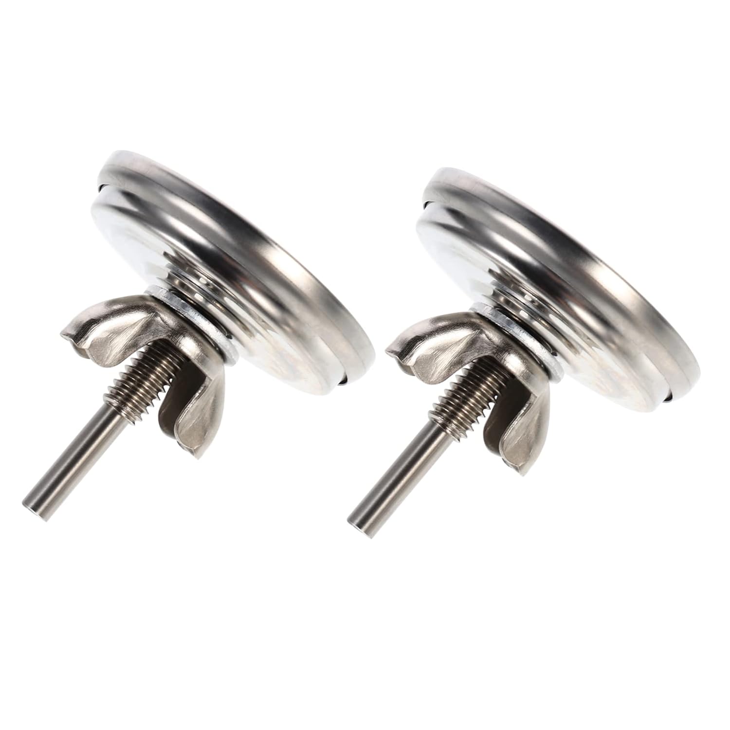Lot de 2 Thermomètres de Four en Acier Inoxydable Bimétalliques