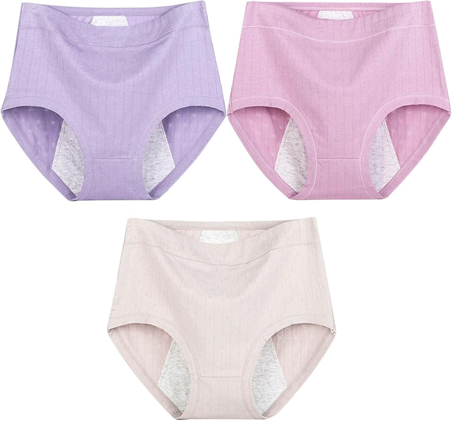 sous-vêtements Taille Haute en Coton et hygroscopiques de Grande Taille Pantalons Taille Haute sous-vêtements Anti-Fuite latérale Pantalon de Tante Culotte Femme Dim Taile Haute Slip Coton Femme Lot