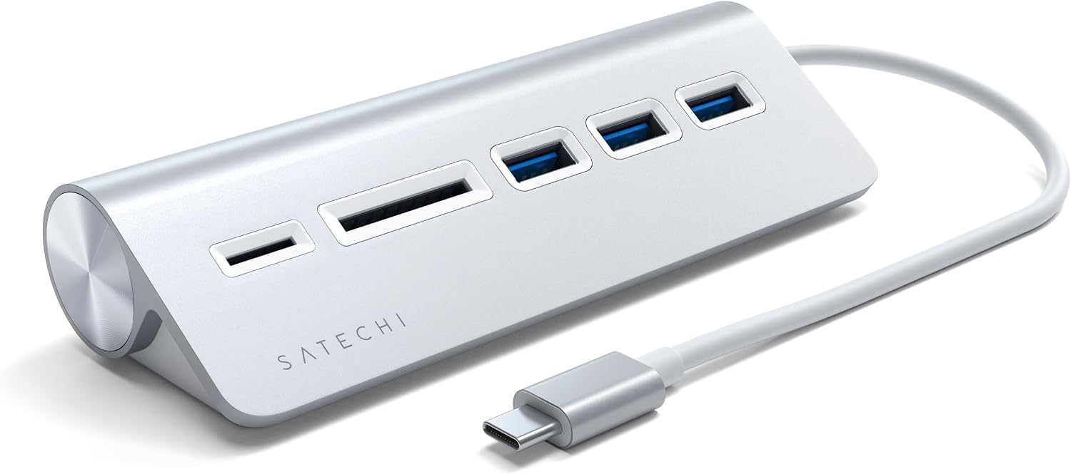 SATECHI Hub USB C 5 en 1 Combo pour Bureau, 5Gbps, Gris Sidéral