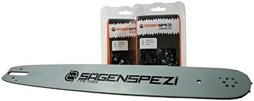 Sägenspezi Guide 50cm 3/8" 1,6mm et 2 chaînes à gouge semi-carrée pour Stihl E15