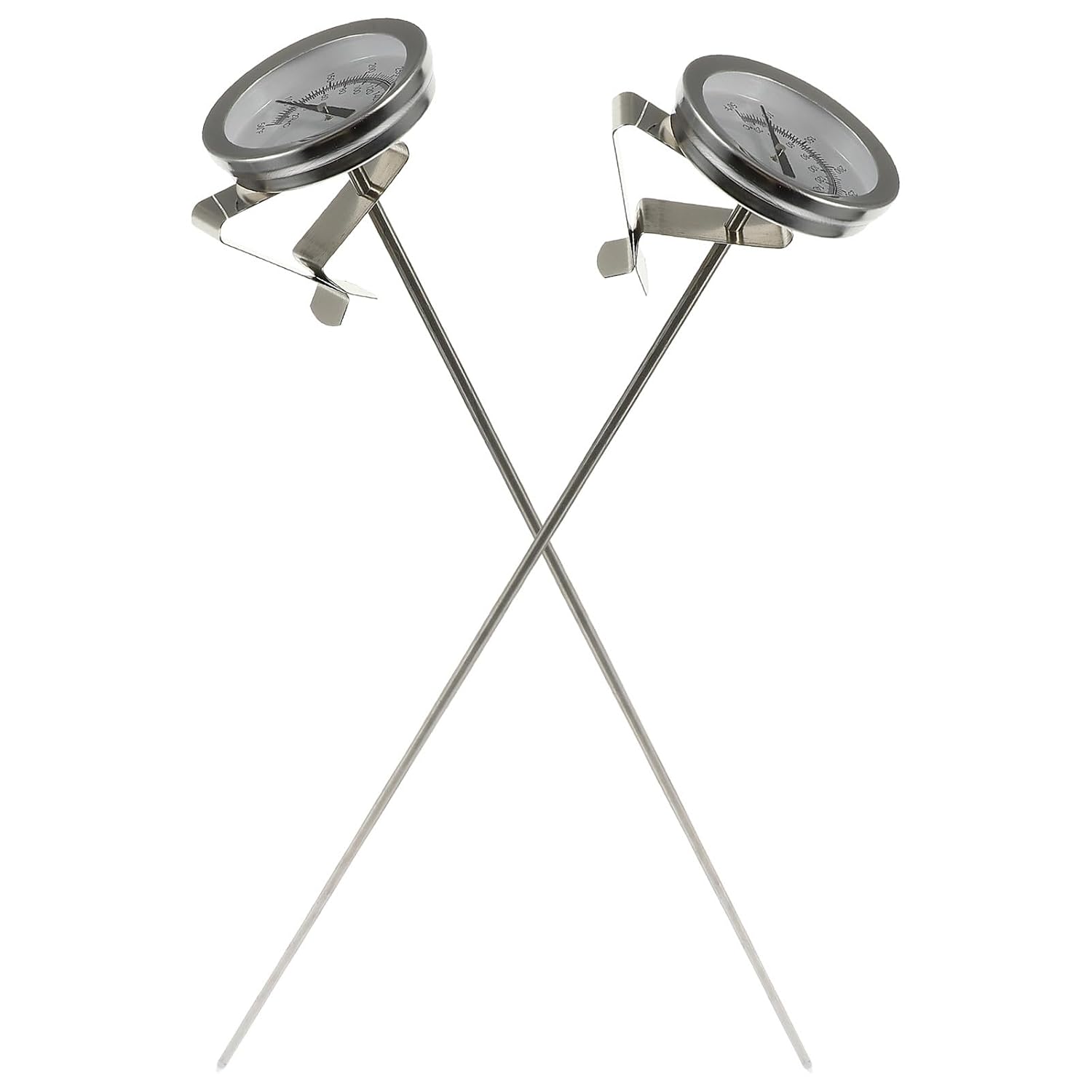 Thermomètre à Cadran Cuisine, Lot de 2, Acier Inoxydable