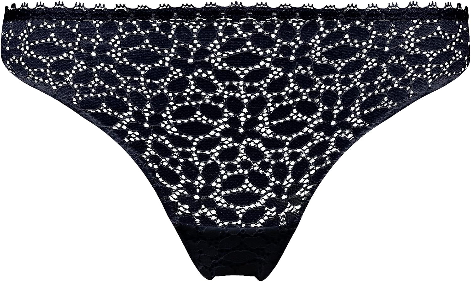 DIM Femme - Tanga Dentelle Florale x1 | Lingerie Invisible et Confortable | Détail Tulle