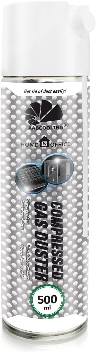 Fournitures de bureau 1x 500ml AABCOOLING Home&Office Bombe a Air Comprimé Gas Duster K2, Aérosol de Rendement Élevé, Nettoyage de l'équipement de bureau, Préparation en Spray