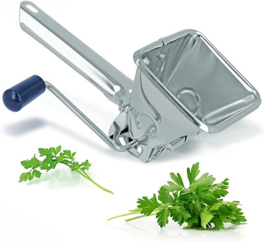 Metaltex Stainless Steel Rotary Herb Cutter, Silver