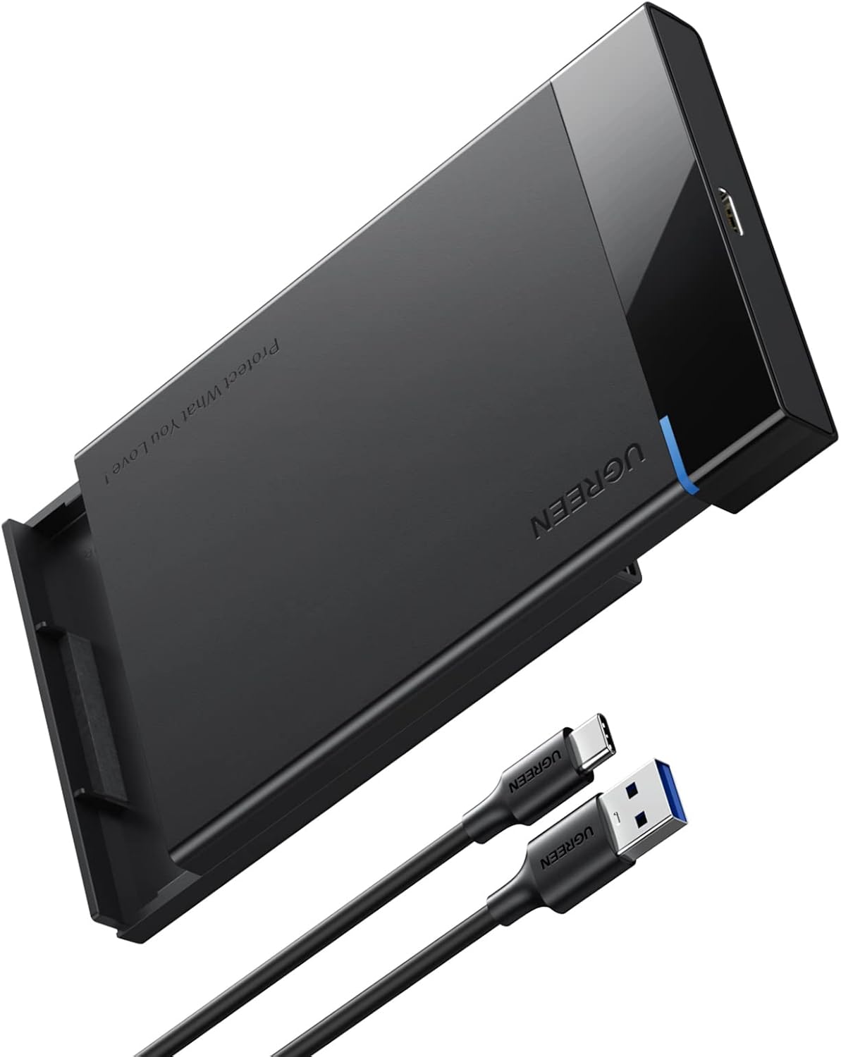 UGREEN Boîtier Externe 2,5 Pouces Disque Dur SATA III II I HDD SSD 6Gbps