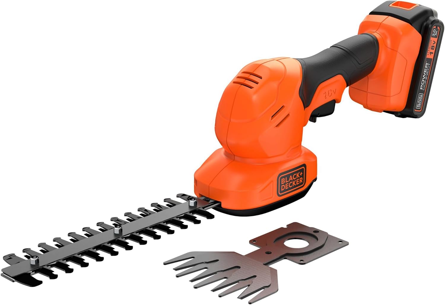 Kit tijera cortacésped + arreglasetos con una batería 18V 2Ah Litio