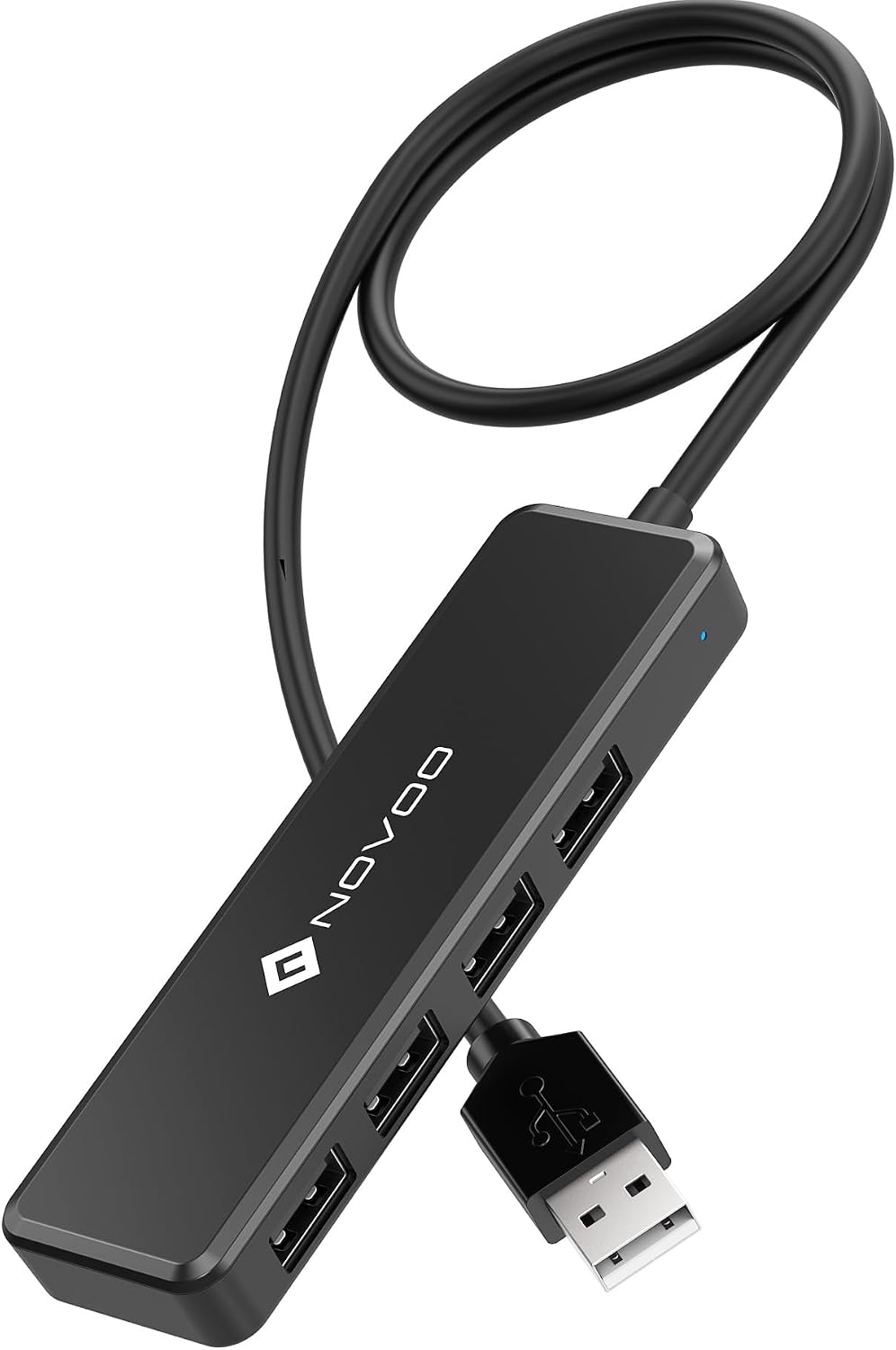 NOVOO USB C Hub, 4 Ports USB 2.0 SD Data Splitter, Simple and Pratique Port USB Adapter for PS5/Mac Pro/Macbook Air/Dell XPS/Notebook PC/Flash Drive/Mobile HDD and More
