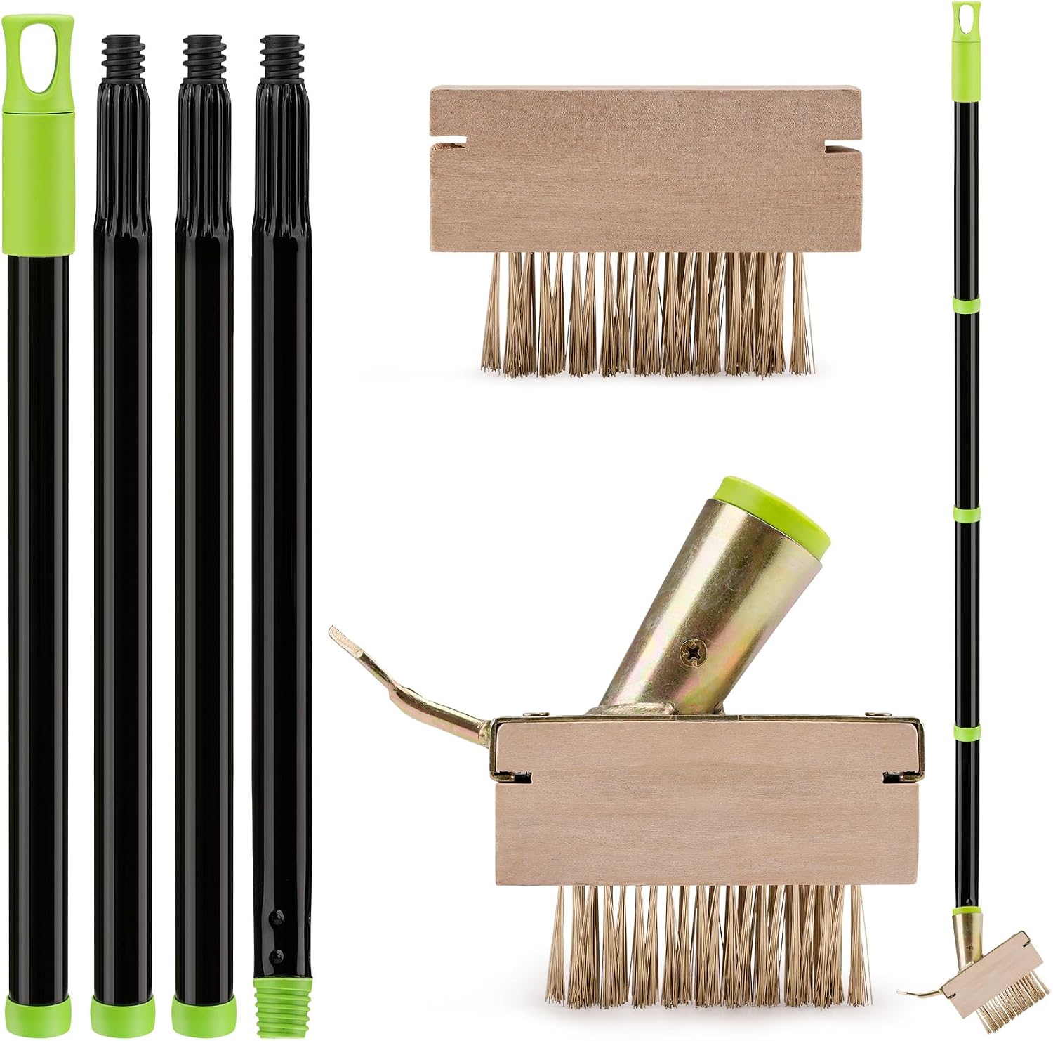 Brosse Exterieur à Mauvaises Herbes avec Manche Télescopique 128cm
