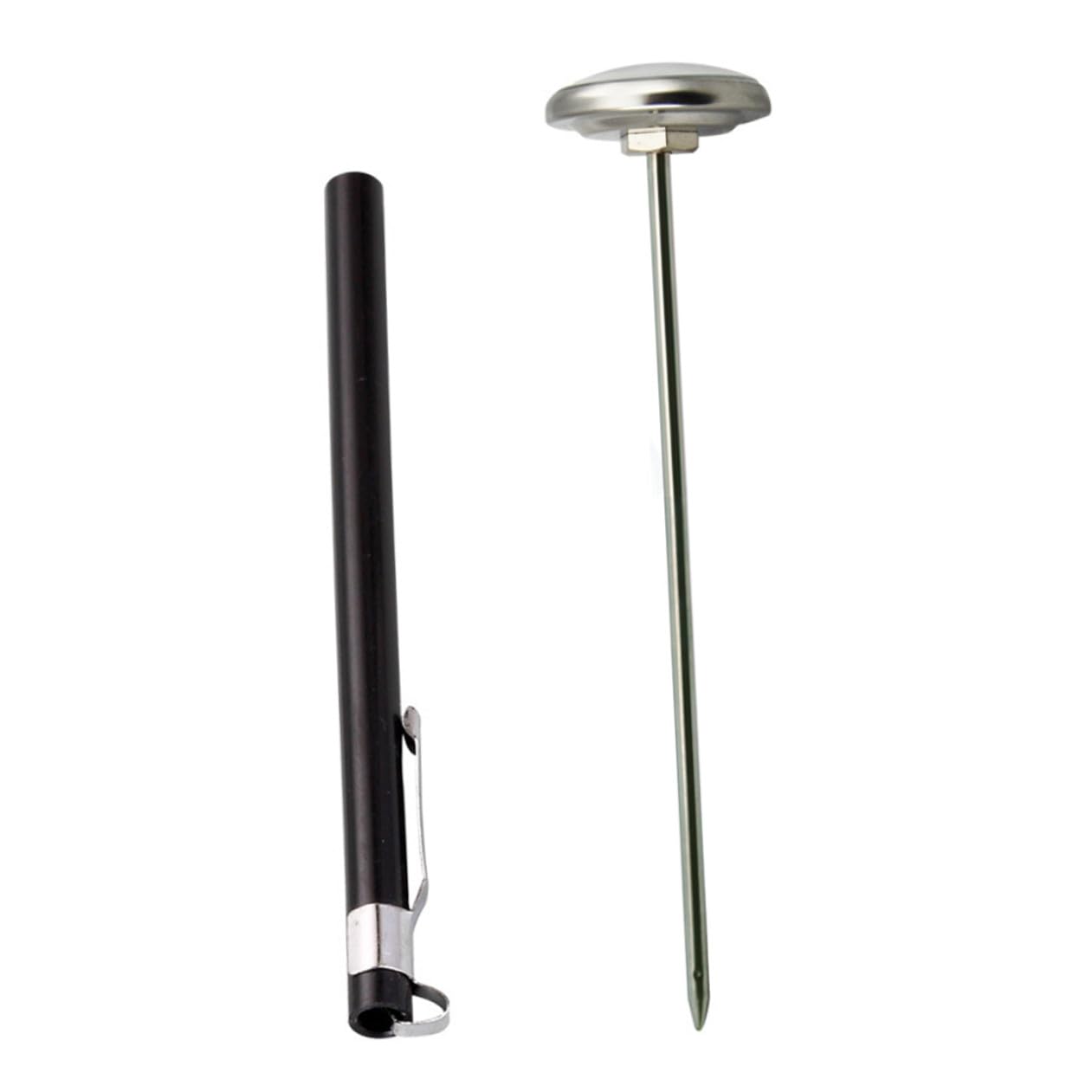 BESPORTBLE Thermomètre Cuisine Acier Inoxydable Mini pour Lait et Café Haute Précision Sans Pile Lecture Rapide pour Usage Domestique et Professionnel