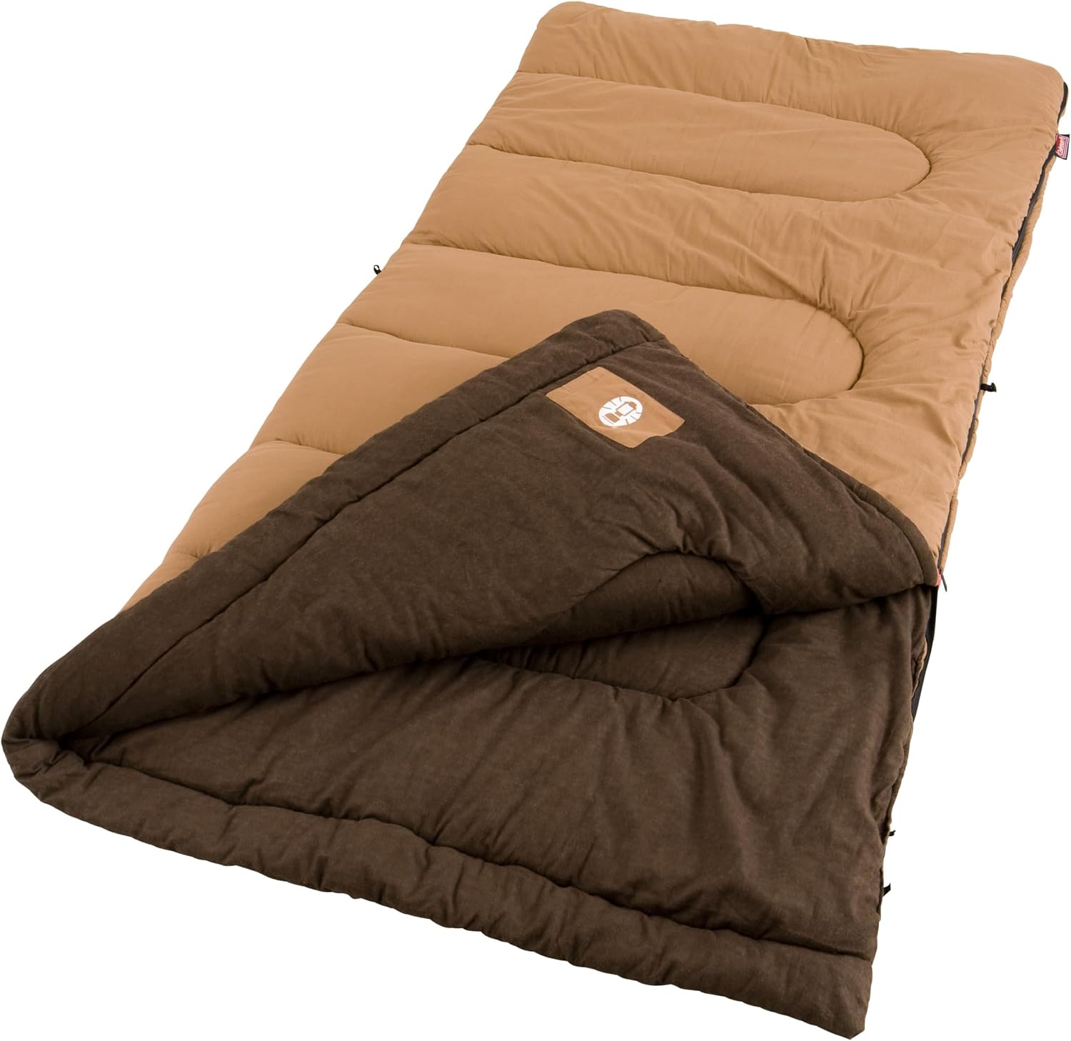 Coleman Dunnock Sac de Couchage pour Temps Froid, -6,7 °C, Sac de Couchage Confortable et Chaud pour Le Camping et l'extérieur, Convient aux Adultes jusqu'à 1,8 m de Haut