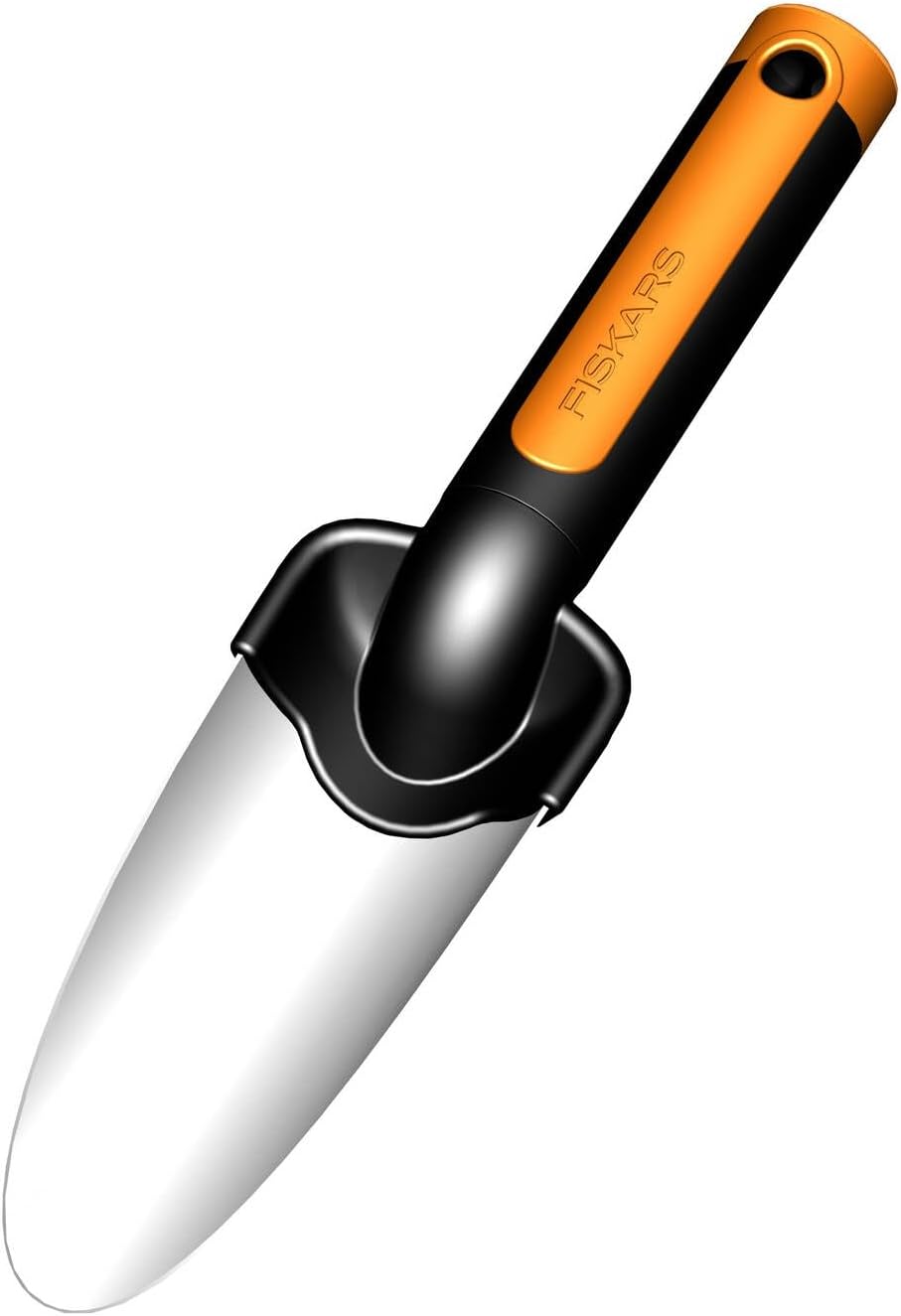 Fiskars Transplantoir, Longueur: 27 cm, Lame en acier inoxydable, Noir/Orange, Premium, 1000727