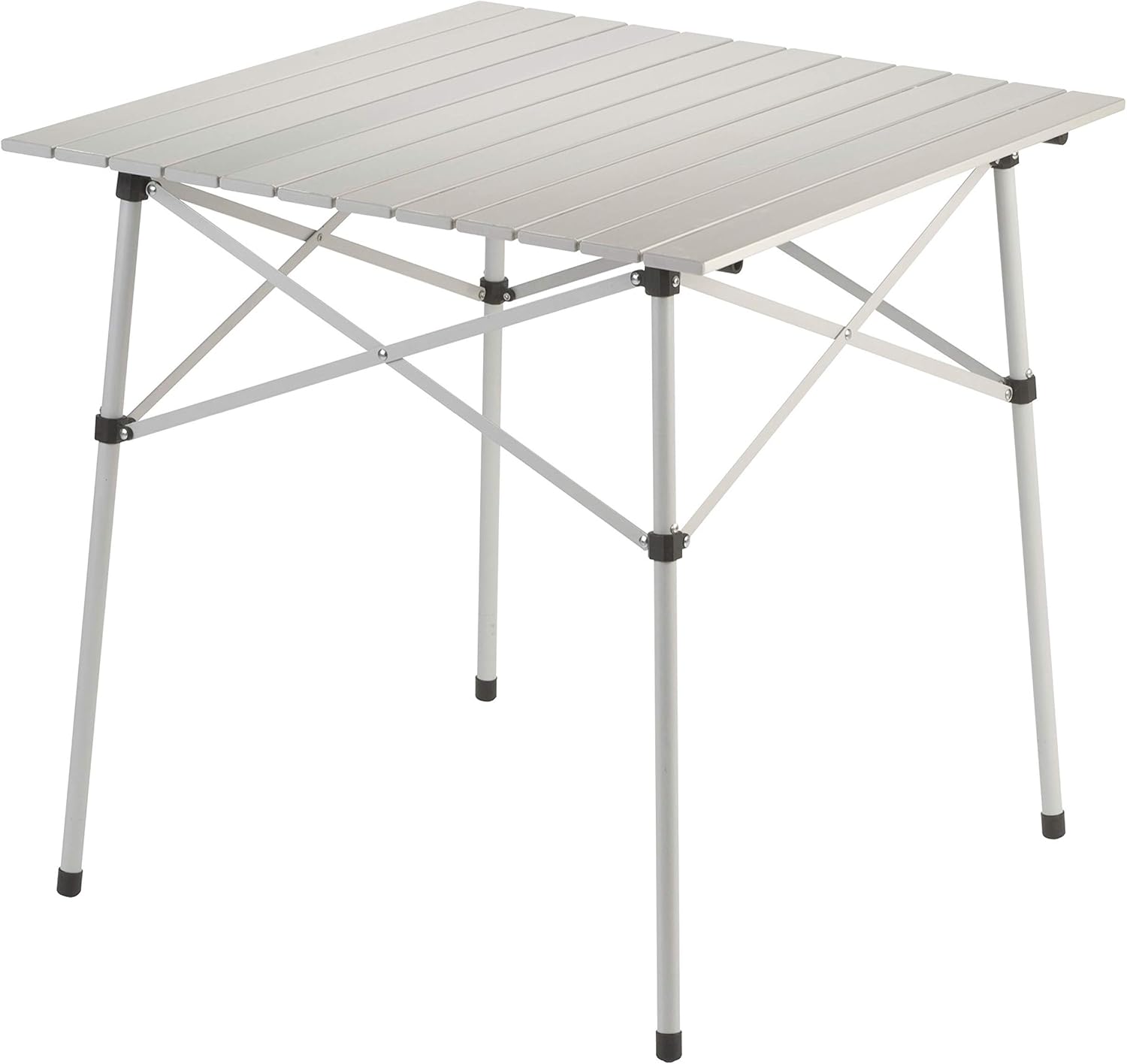 Coleman Table Pliante d'extérieur en Aluminium Robuste avec Design à Clipser, 4 Places et Sac de Transport Inclus, idéale pour Le Camping, Le hayon, Le Barbecue, la Chasse, Les Repas en Plein air et