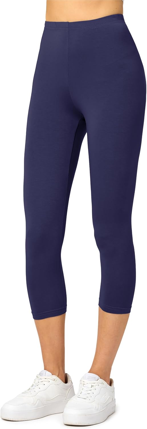 Merry Style Leggings Femme 3/4 Confortable Viscose Pantacourt Femme Tenue Sport Femme Short Cycliste MS10-144