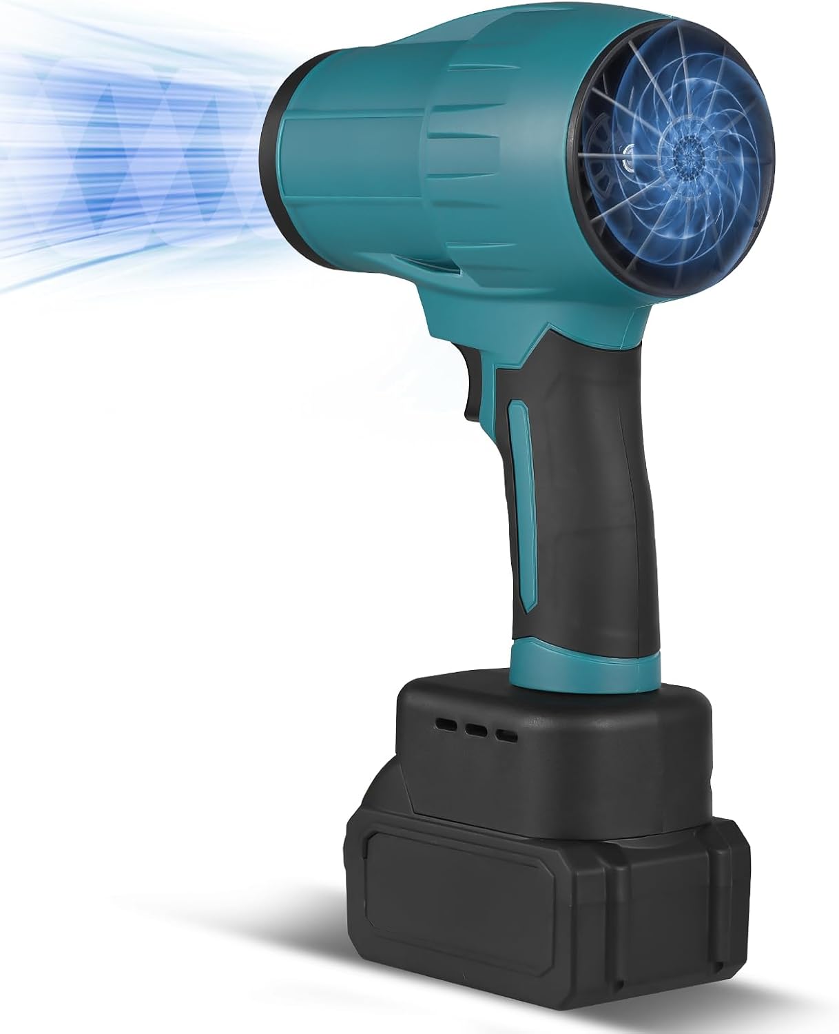 Ausla Dépoussiéreur à Air comprimé, Soufflette électrique Portable à Moteur sans Balais, 35000 Tr/min Souffleur Sec sans Fil pour Nettoyage Domestique et (Batterie de dix paquets)