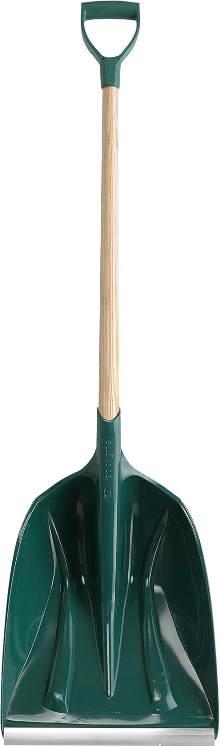 Leborgne, Pelle à Neige et à Grains VMAX, Matière Polymère, Réglette Aluminium, Manche Bois 150 cm, Largeur 36 cm, Poids 1,9 Kg, Multi-usages, Allie grand volume et légèreté