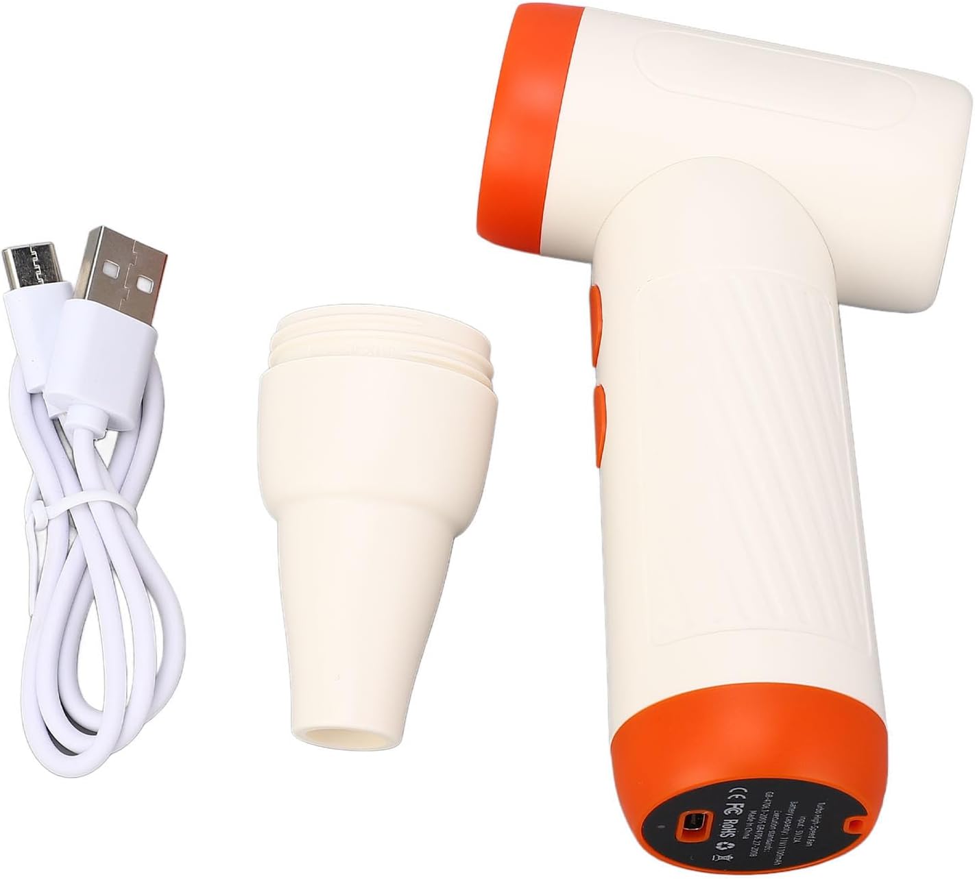 Dépoussiéreur d'air électrique et souffleur à jet sans fil avec moteur haute vitesse de 130 000 tr/min, 4 réglages de débit d'air réglables, outil de nettoyage portable pour