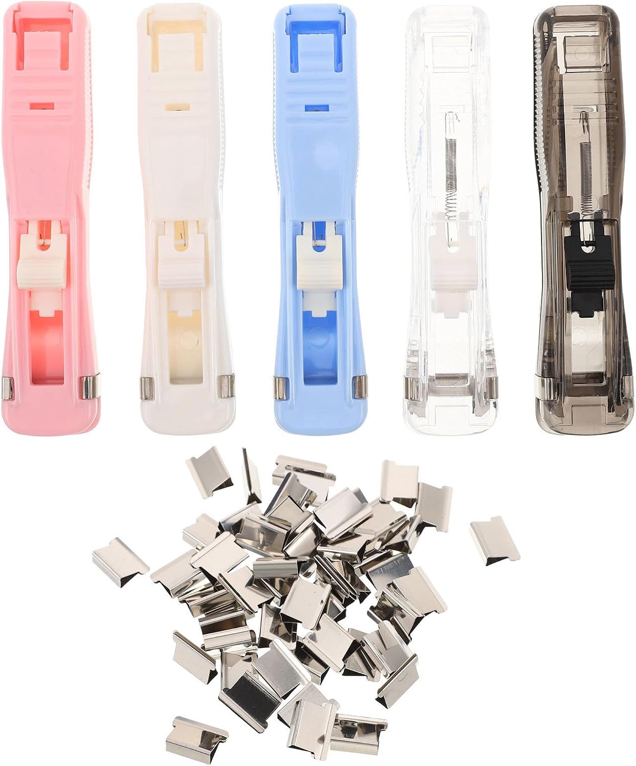 Agrafeuse Portable à Pinces, 5 Pièces Métal Plastique, sans Trous