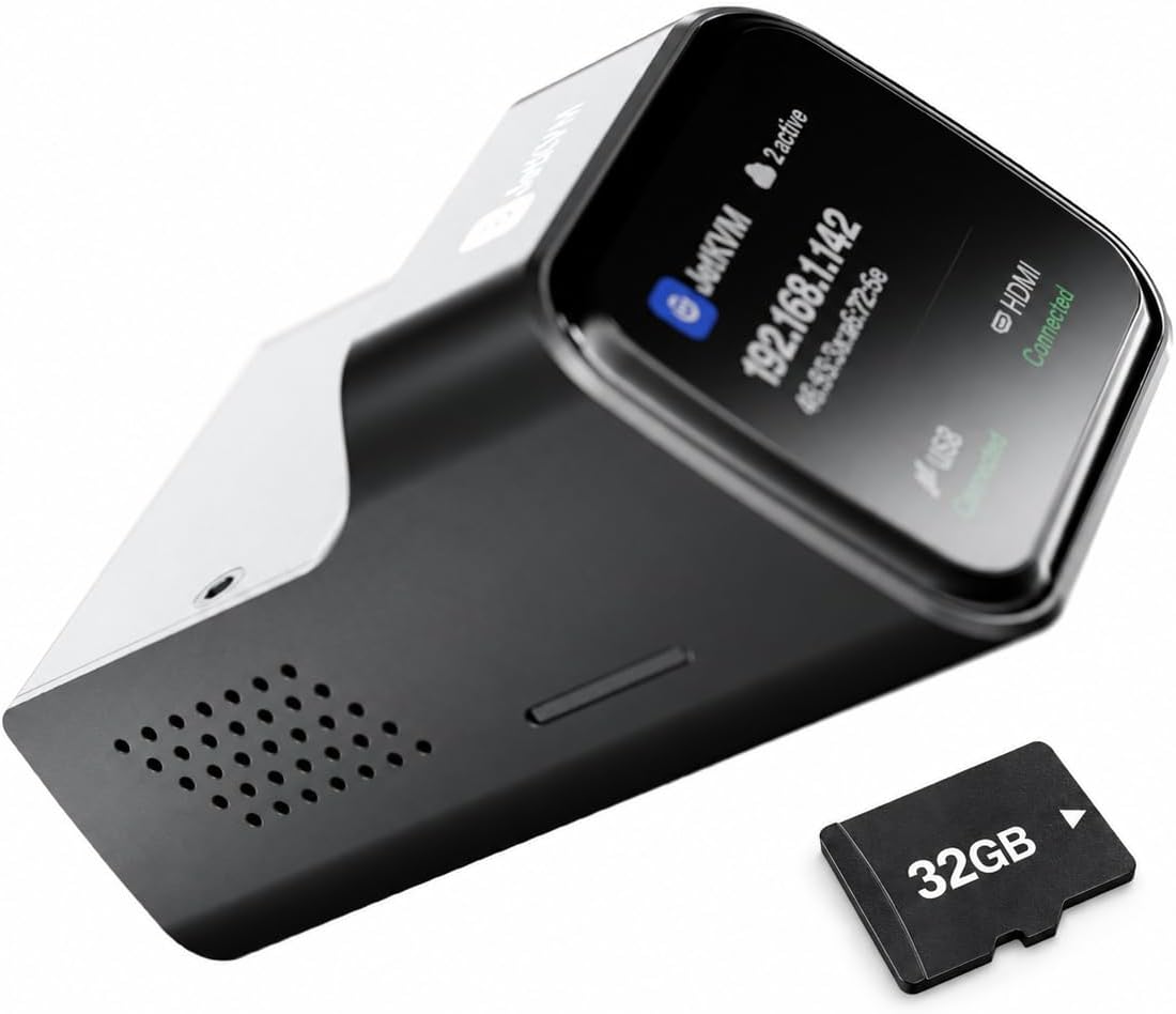 Nouveau KVM Open Source sur IP, dispositif de gestion de serveur à distance avec connectivité HDMI et USB (non PoE)