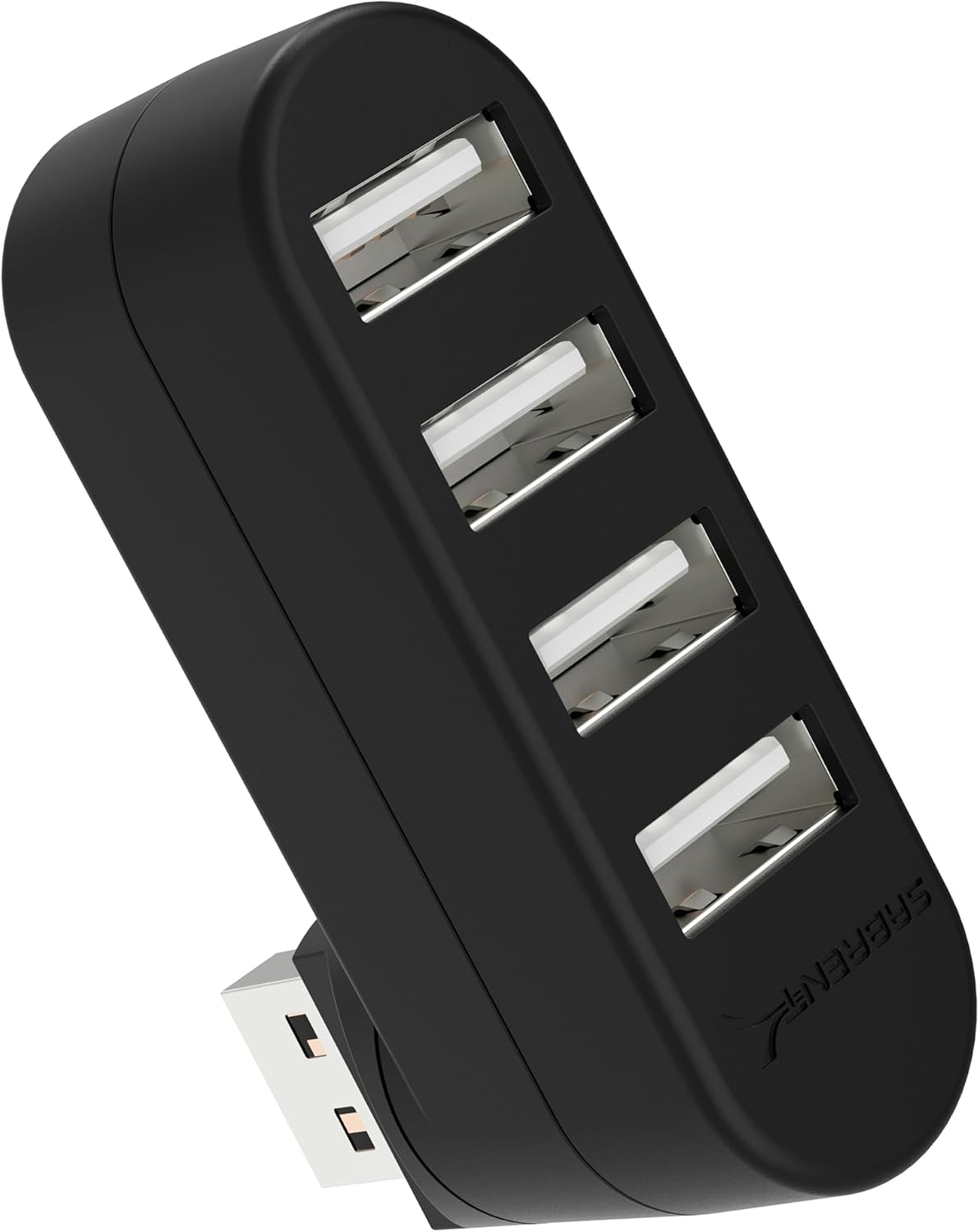 SABRENT Hub USB, Adaptateur USB 3.2 orientable à 90°/180°, Data Hub USB 3 Ports, Aluminium USB multiport pour Macbook, Mac Pro/Mini, iMac, Surface Pro, XPS, Notebook PC, clés USB, etc. (HB-R3MB)