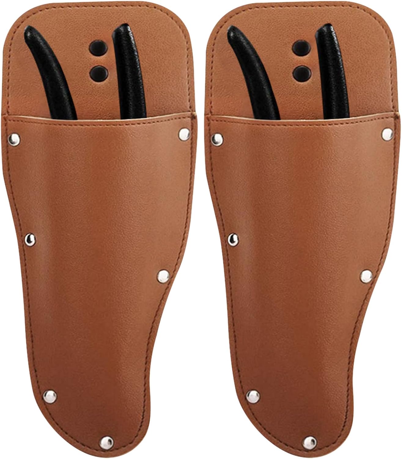Gaines à Sécateurs,WideSmart Cisaille Holster Étui de Protection pour Sécateur de Jardin Étui de Sécateurs en Cuir PU Porte-Outil Accessoire de Ceinture Multifonctionnel