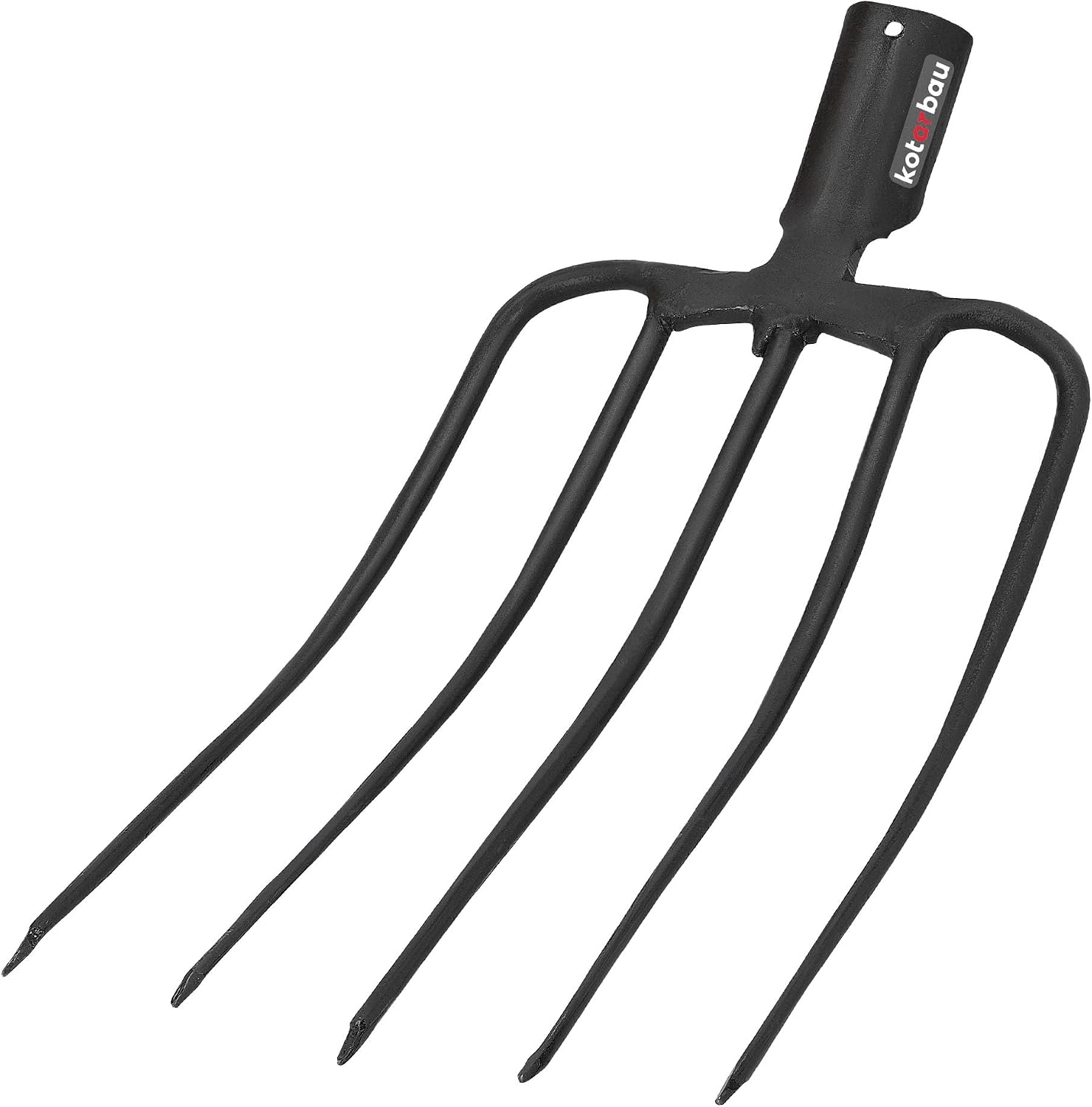 KOTARBAU® Forke Fourche à foin à 5 dents Fourche de jardin Fourche à fumier Fourche de jardin Fourche à fumier Fourche pour jardin et agriculture