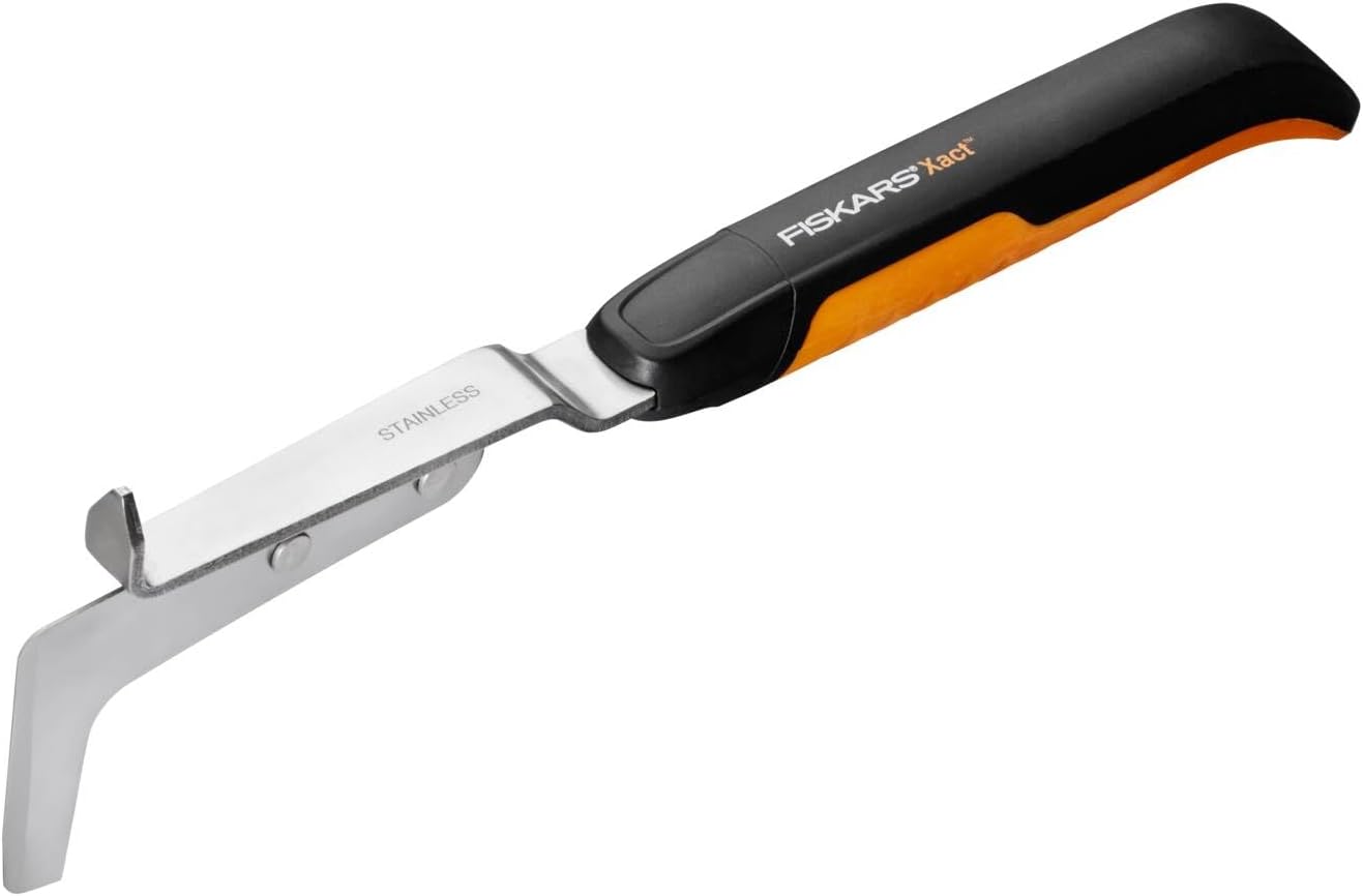 Fiskars Couteau désherbeur pour extirper les mauvaises herbes et la mousse
