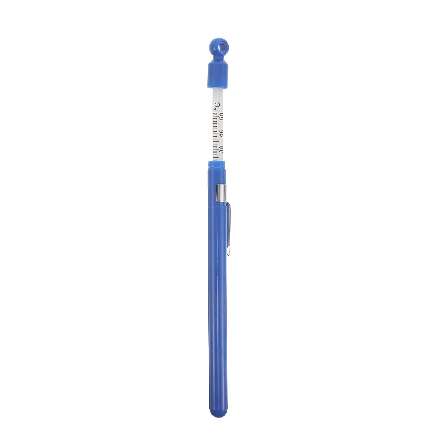 MAGICLULU Thermomètre Cuisine en Verre avec Boîtier, Lecture Facile, Mesure Instantanée Température des Liquides, Thermomètre pour Vin et Brassage Maison, Outil Précis pour Vinification