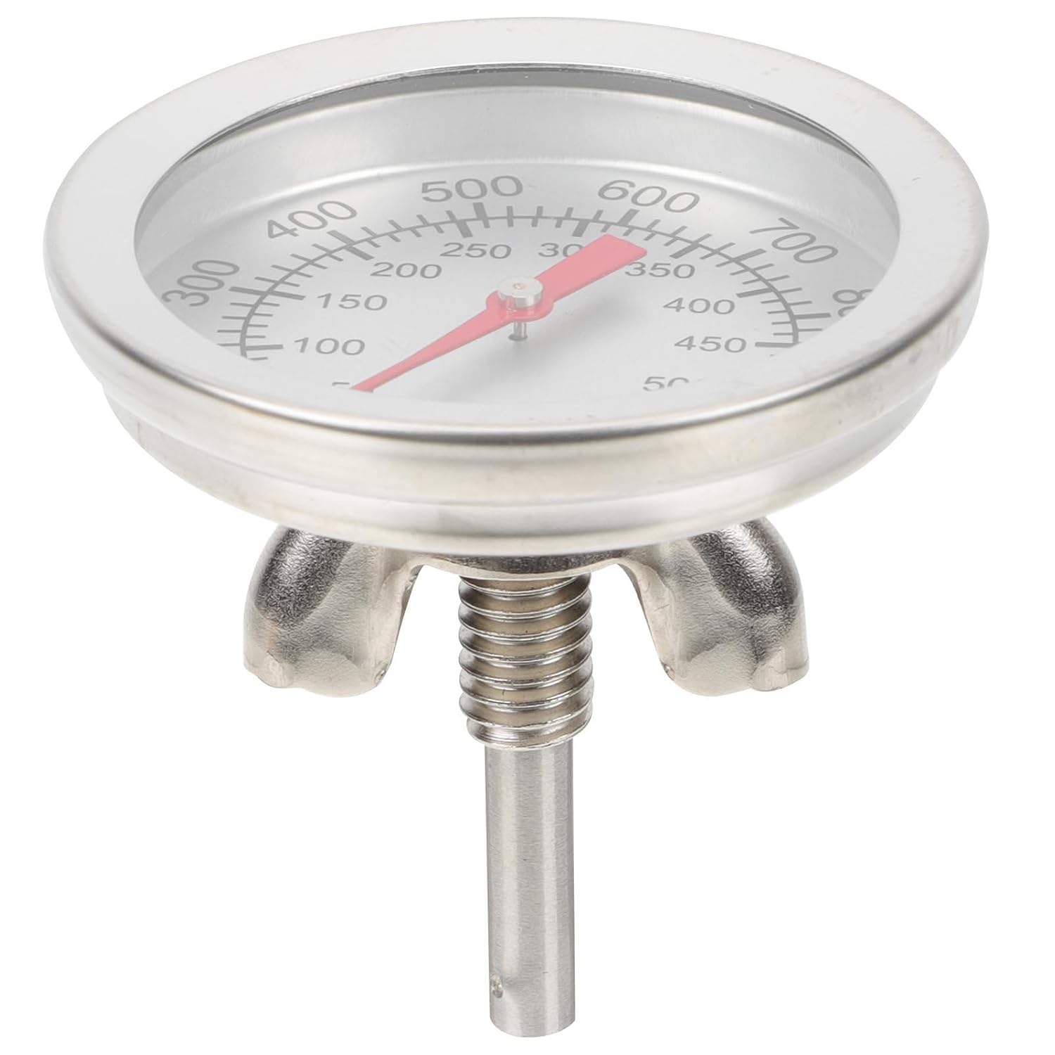 Milisten Thermomètre de Cuisson Bbq en Acier Inoxydable, Thermomètre à Viande Précis Double Lecture ℃/℉, Accessoire Compact Multifonction pour Four et Barbecue, Gadget la Cuisine Solide