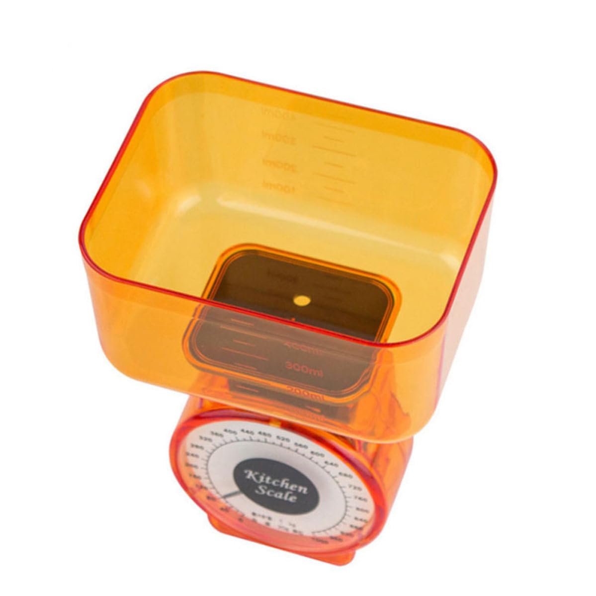 Balance Mécanique Cuisine 1kg sans Pile, Plateau en Plastique