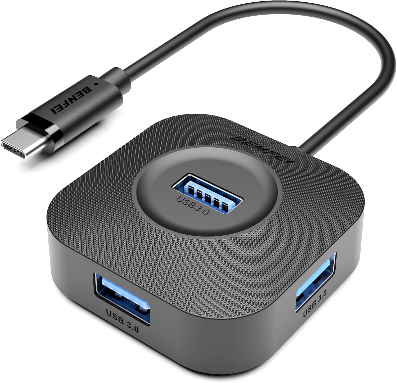 BENFEI Hub USB 3.0, répartiteur 4 Ports USB A Ultra Compact pour Souris, Clavier, clé USB, Disque Dur, imprimante Compatible avec Ordinateur Portable, Ordinateur de Bureau, Xbox, PS5, et Autres